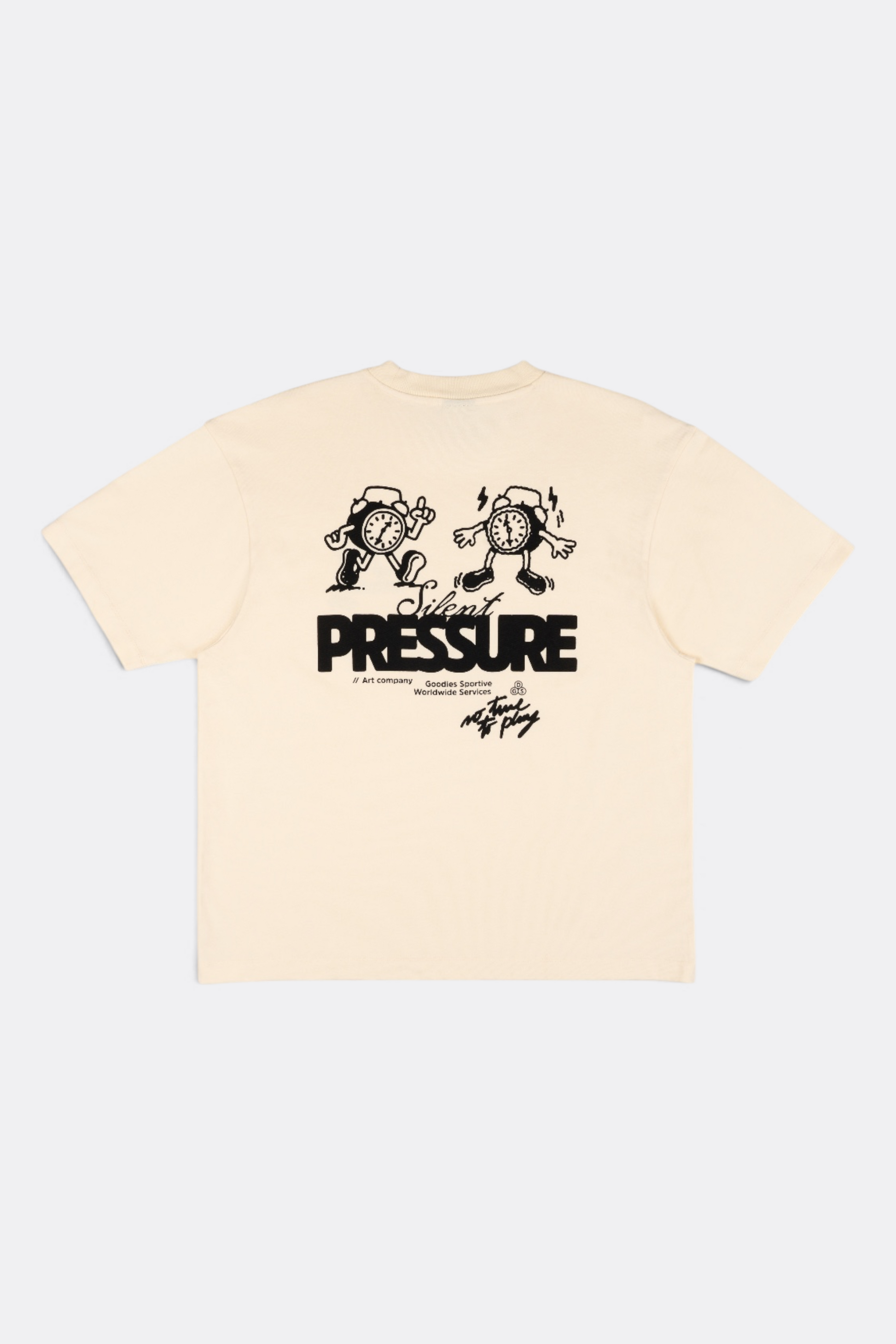GOODIES SPORTIVE Silent Pressure Tee Butter | T-Shirt Coton 290g Motif | Edgar Bdx