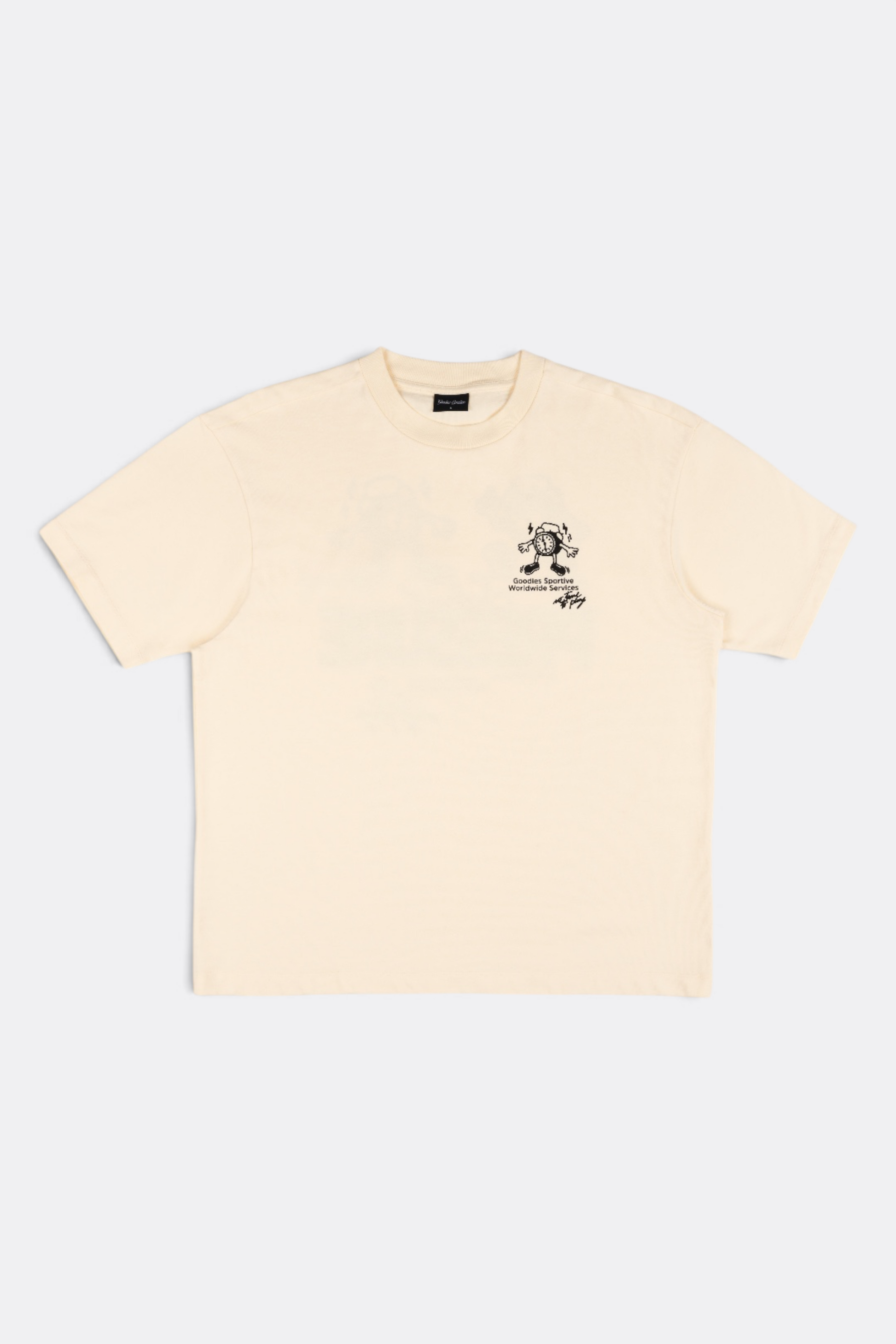 GOODIES SPORTIVE Silent Pressure Tee Butter | T-Shirt Coton 290g Motif | Edgar Bdx