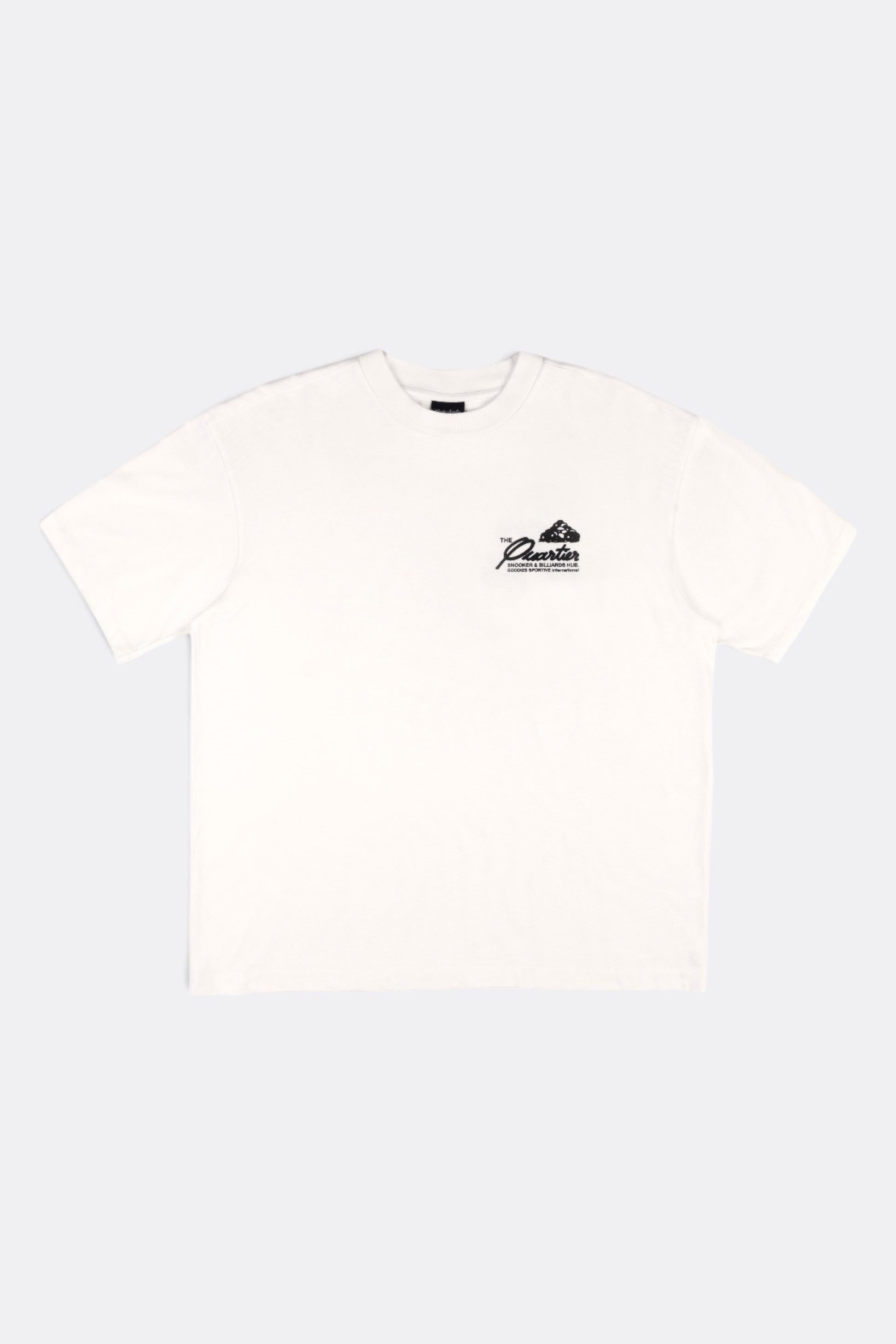 GOODIES SPORTIVE Snooker Tee White | T-Shirt Coton 290g Motif | Edgar Bdx