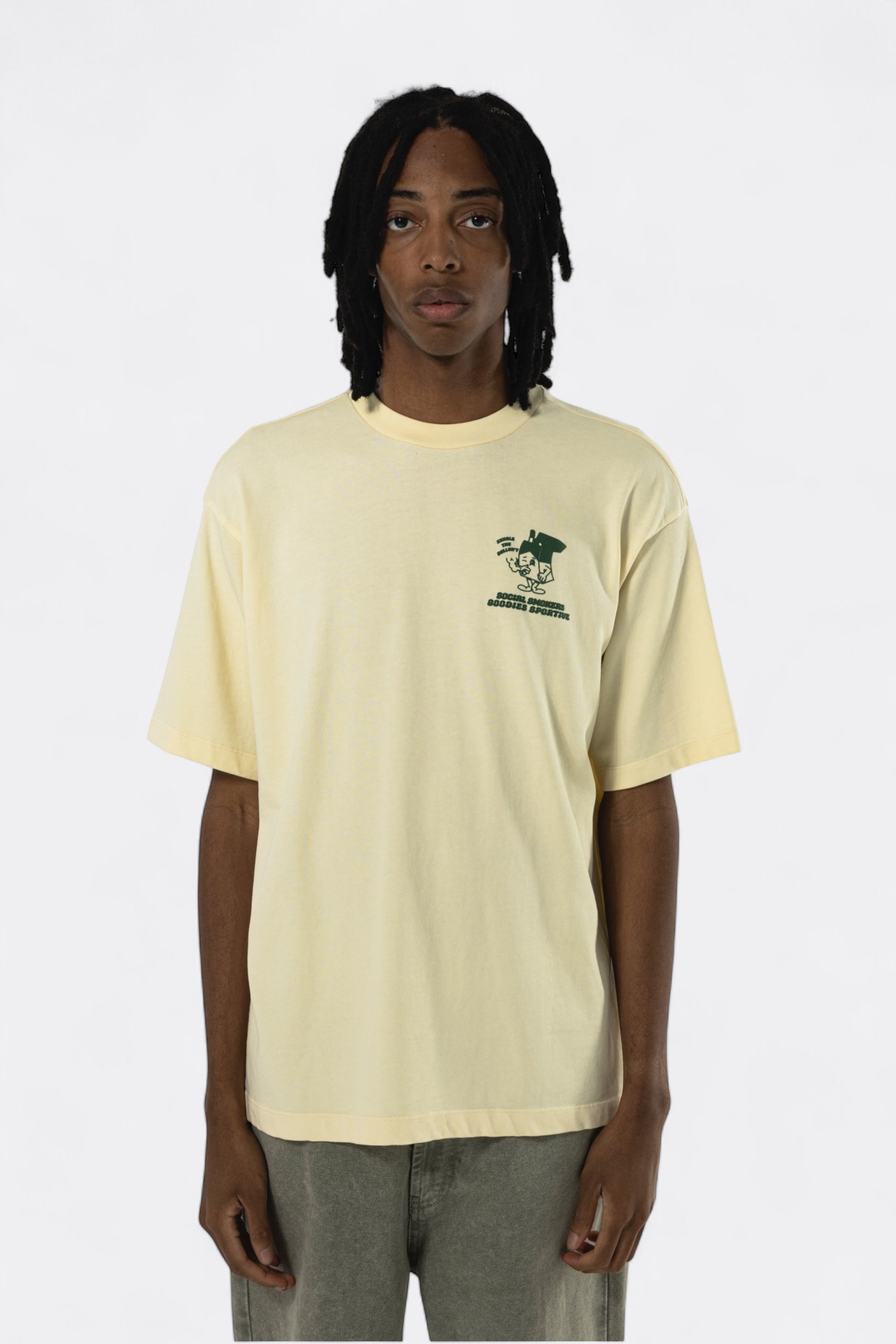 Goodies Sportive - Social Smokers Tee (Butter)