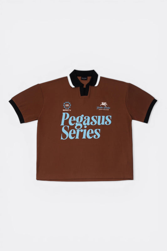 Goodies Sportive SPRTV Football Tee Brown | T-Shirt Polyester Brodé Portugal