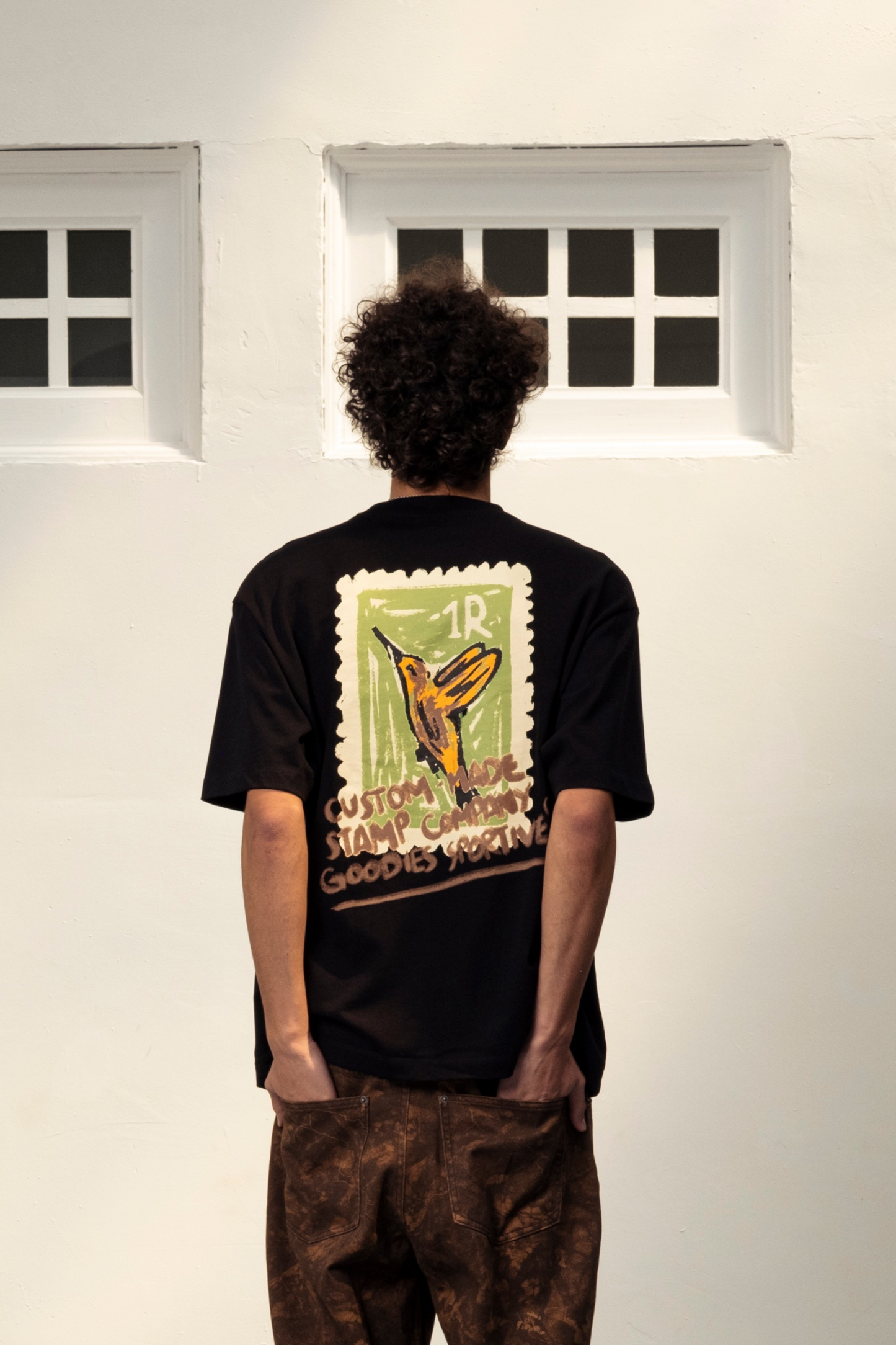 GOODIES SPORTIVE Stamp Company Tee Black | T-Shirt Coton 290g Motif | Edgar Bdx
