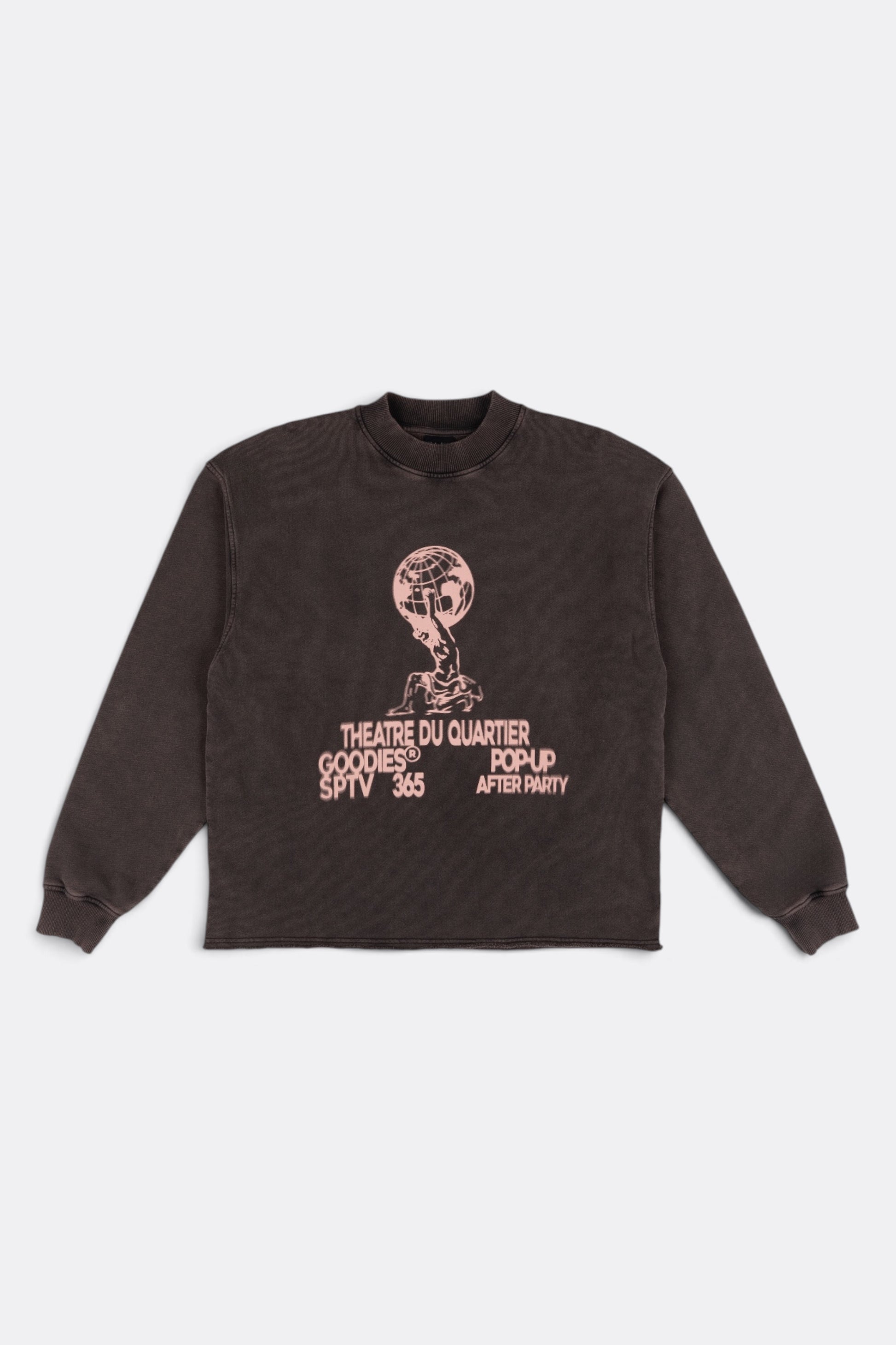 GOODIES SPORTIVE Theatre Du Quartier Crewneck Eggplant | Sweat Coton | Edgar Bdx