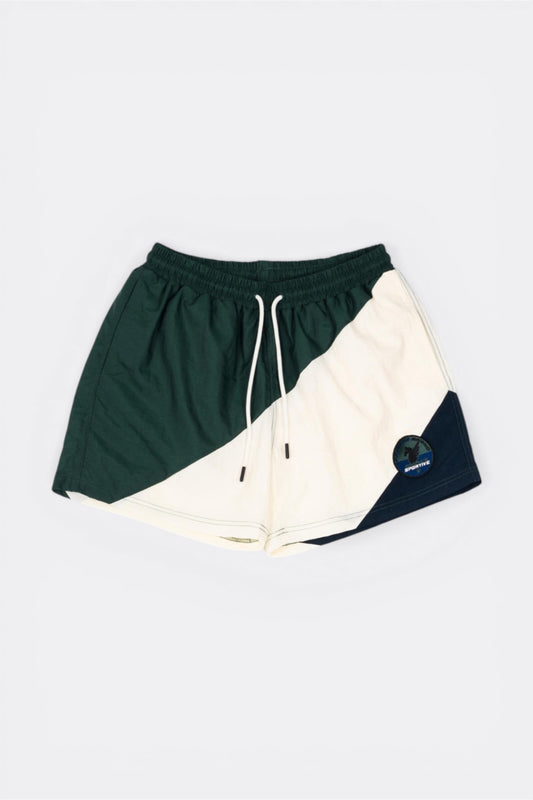 Goodies Sportive Boat Master Swimshort Green Ecru | Short de Bain Nylon Portugal