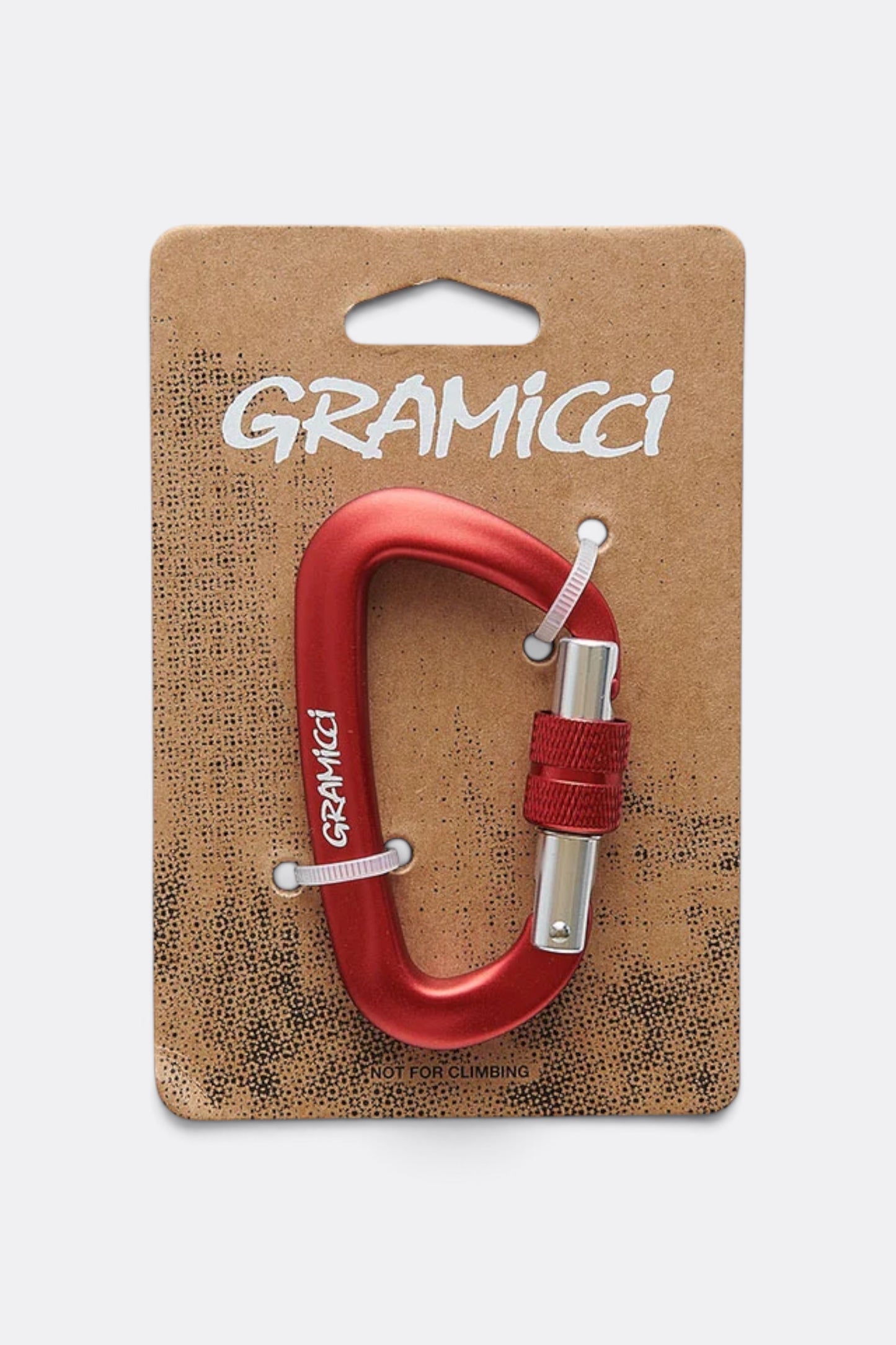 GRAMICCI Carabiner Red | Mousqueton Aluminium Anodisé Outdoor | Edgar Bdx