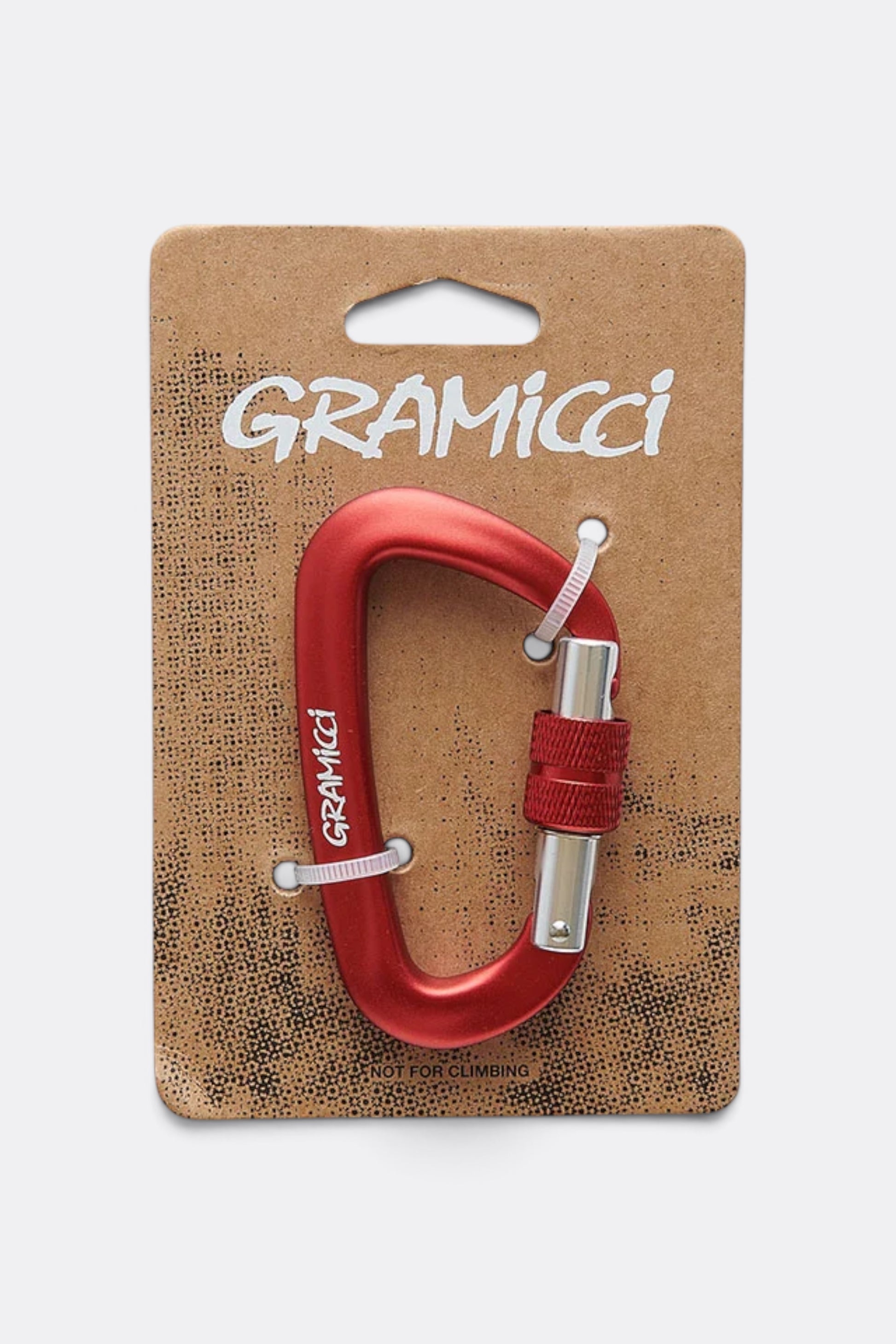 GRAMICCI Carabiner Red | Mousqueton Aluminium Anodisé Outdoor | Edgar Bdx
