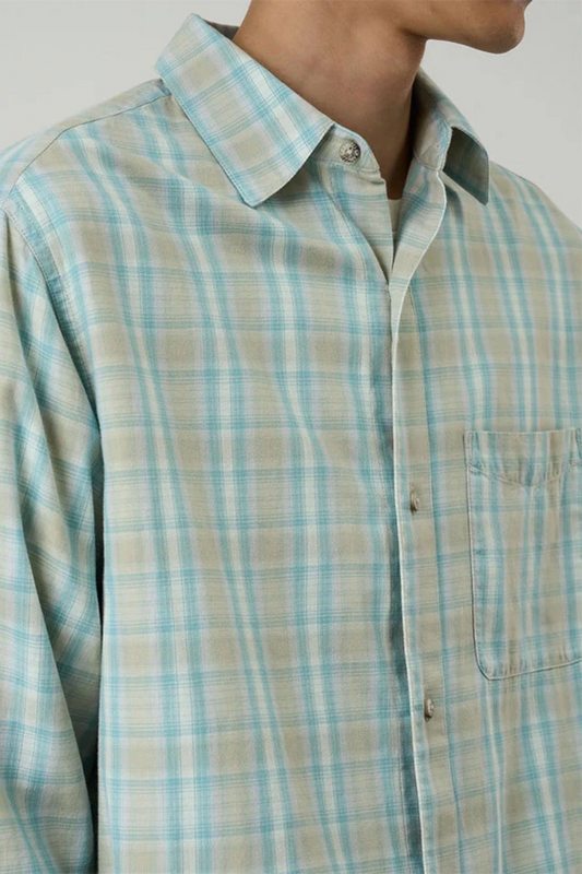Gramicci - Checkered Ombre Shirt (Blue)