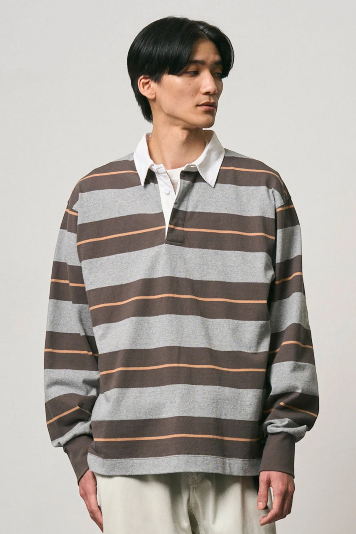 GRAMICCI Langdon Rugby Shirt Hunter Grey | Coton Jersey | Edgar Bdx