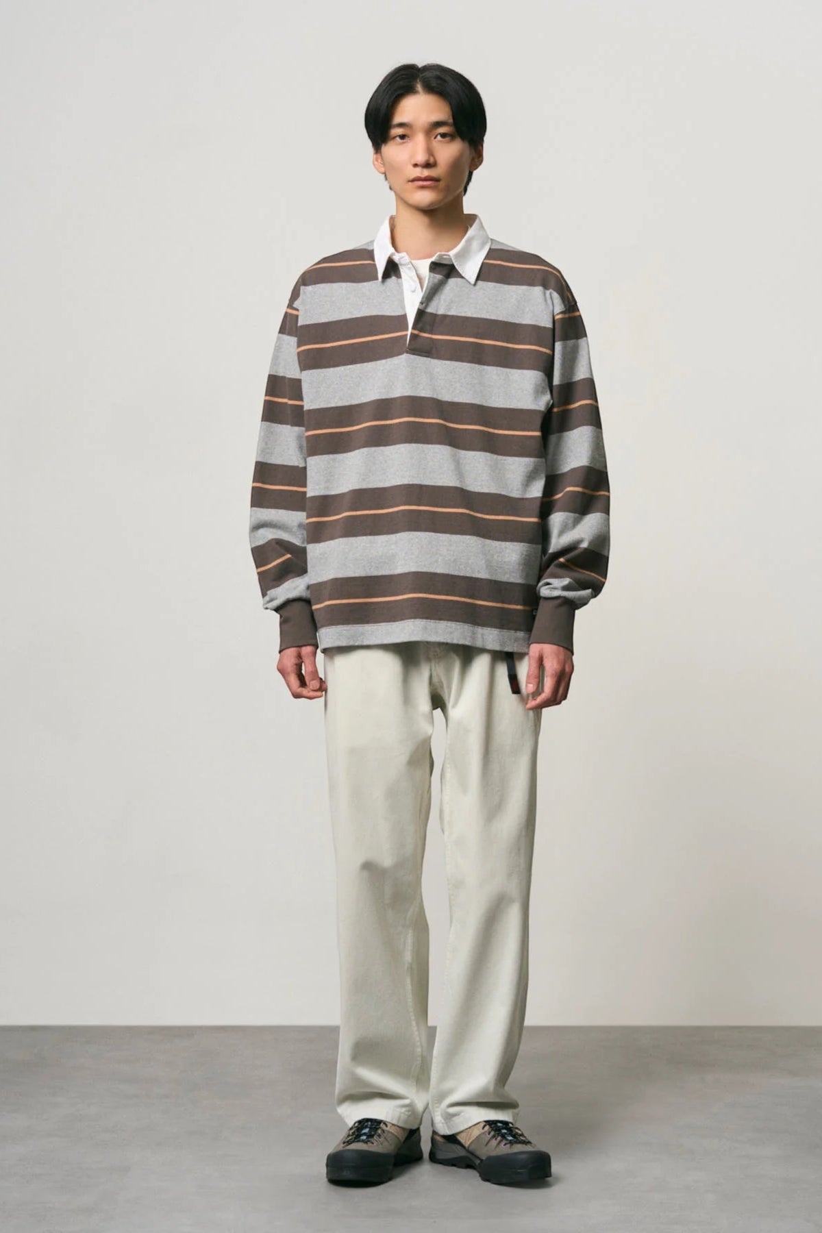 GRAMICCI Langdon Rugby Shirt Hunter Grey | Coton Jersey | Edgar Bdx