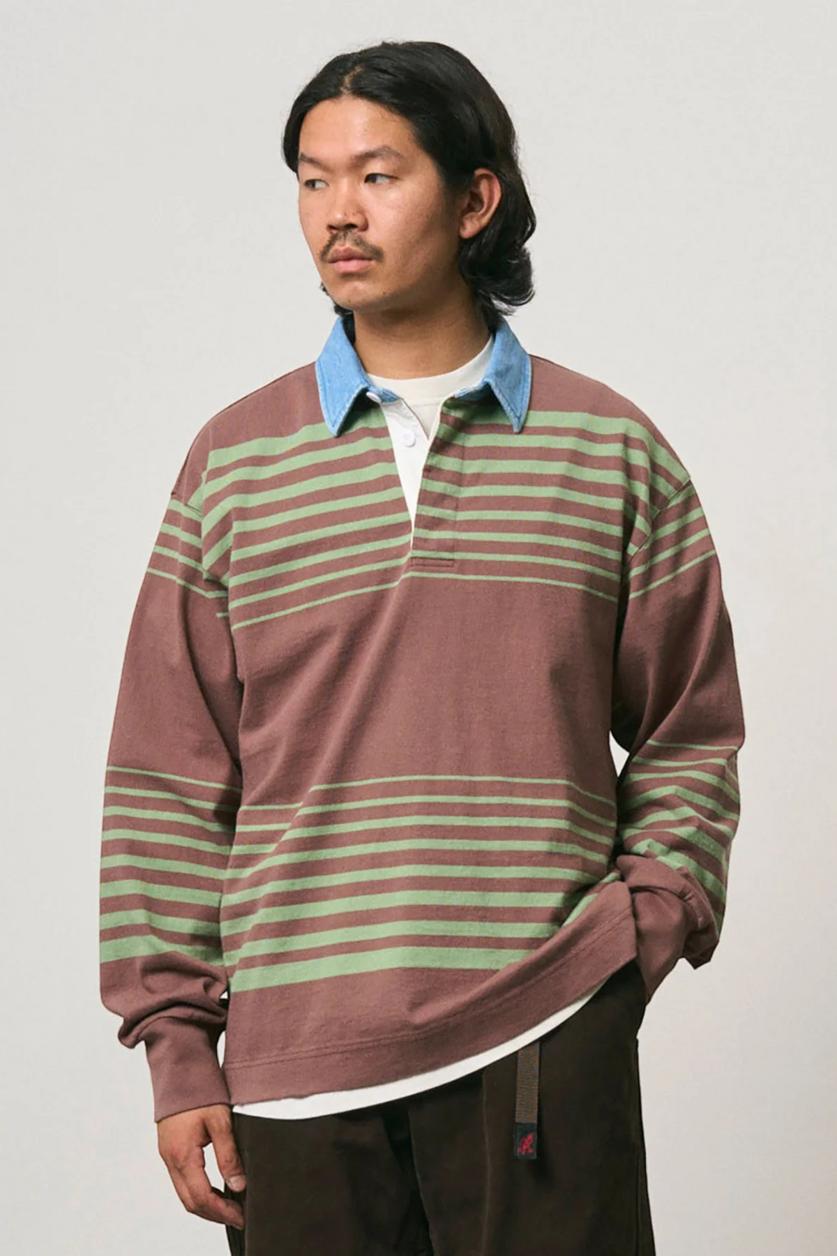 GRAMICCI Langdon Rugby Shirt Peppercorn | Coton Jersey | Edgar Bdx