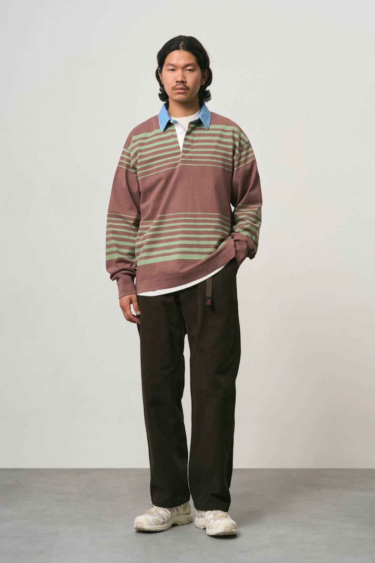 GRAMICCI Langdon Rugby Shirt Peppercorn | Coton Jersey | Edgar Bdx