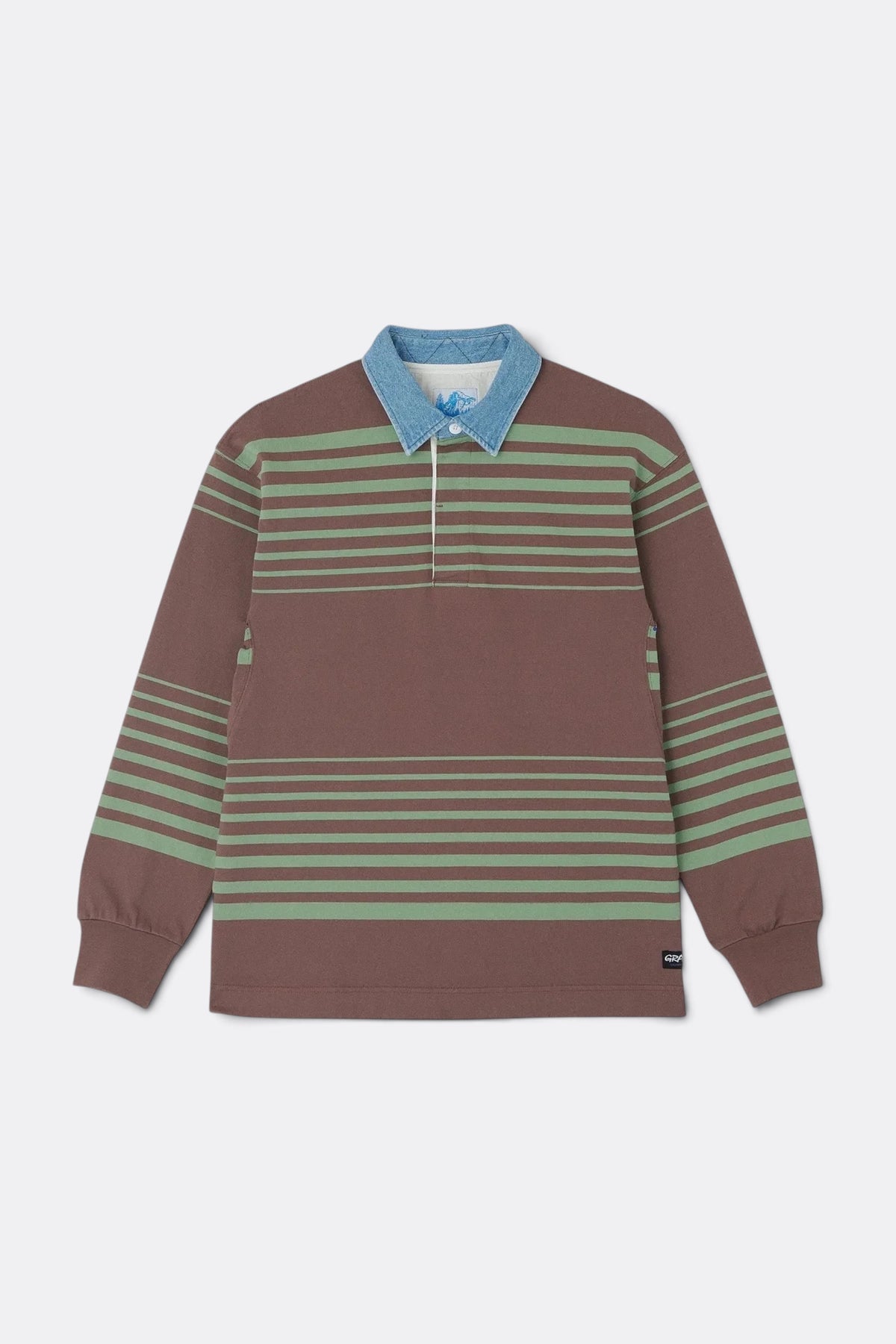 GRAMICCI Langdon Rugby Shirt Peppercorn | Coton Jersey | Edgar Bdx