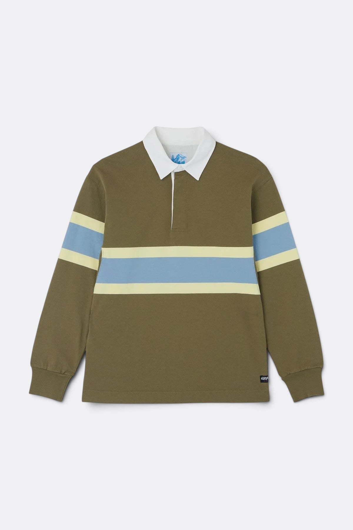 GRAMICCI Langdon Rugby Shirt Winter Olive | Coton Jersey | Edgar Bdx