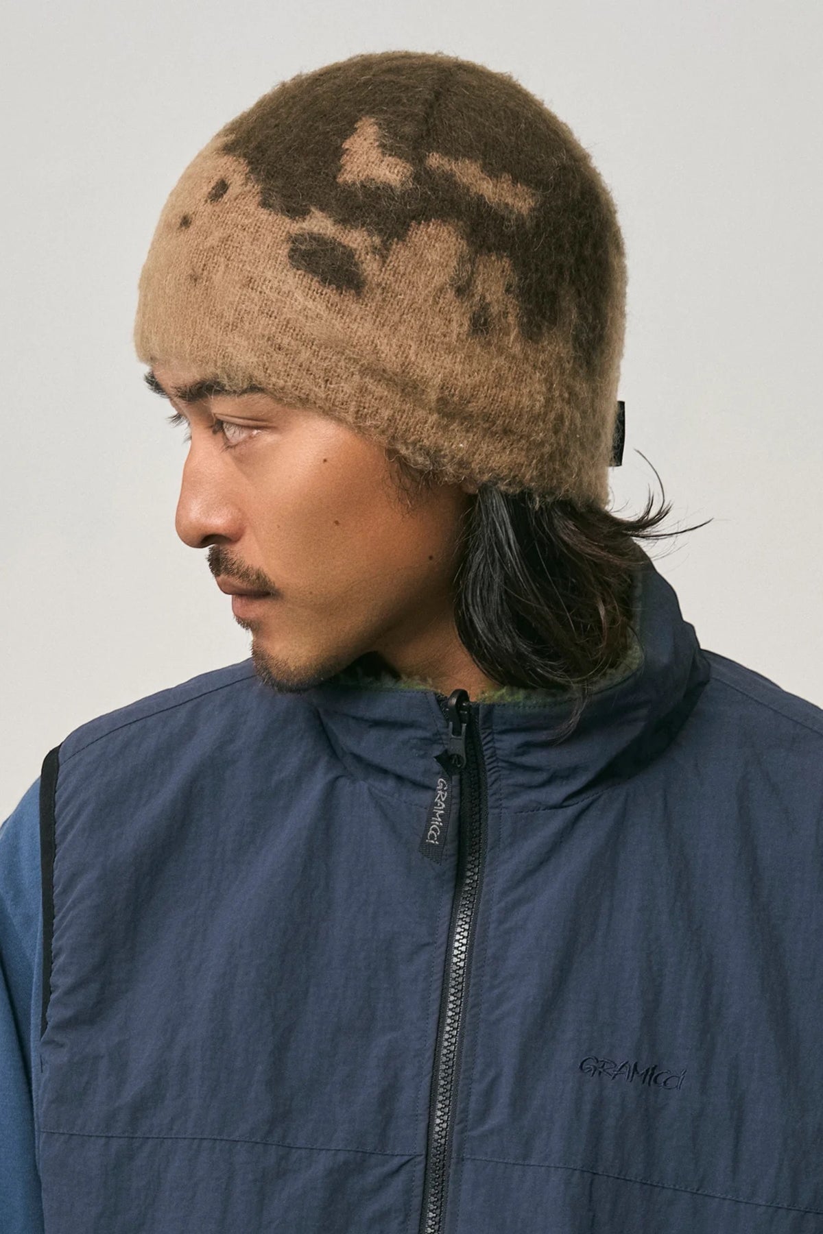 GRAMICCI Mohair Splatter Beanie Taupe Splatter | Edgar Bdx