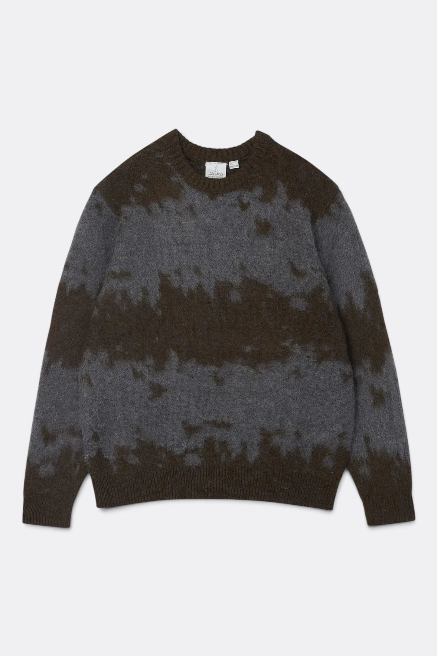 GRAMICCI Mohair Splatter Sweater Slate | Pull Mohair Outdoor | Edgar Bdx