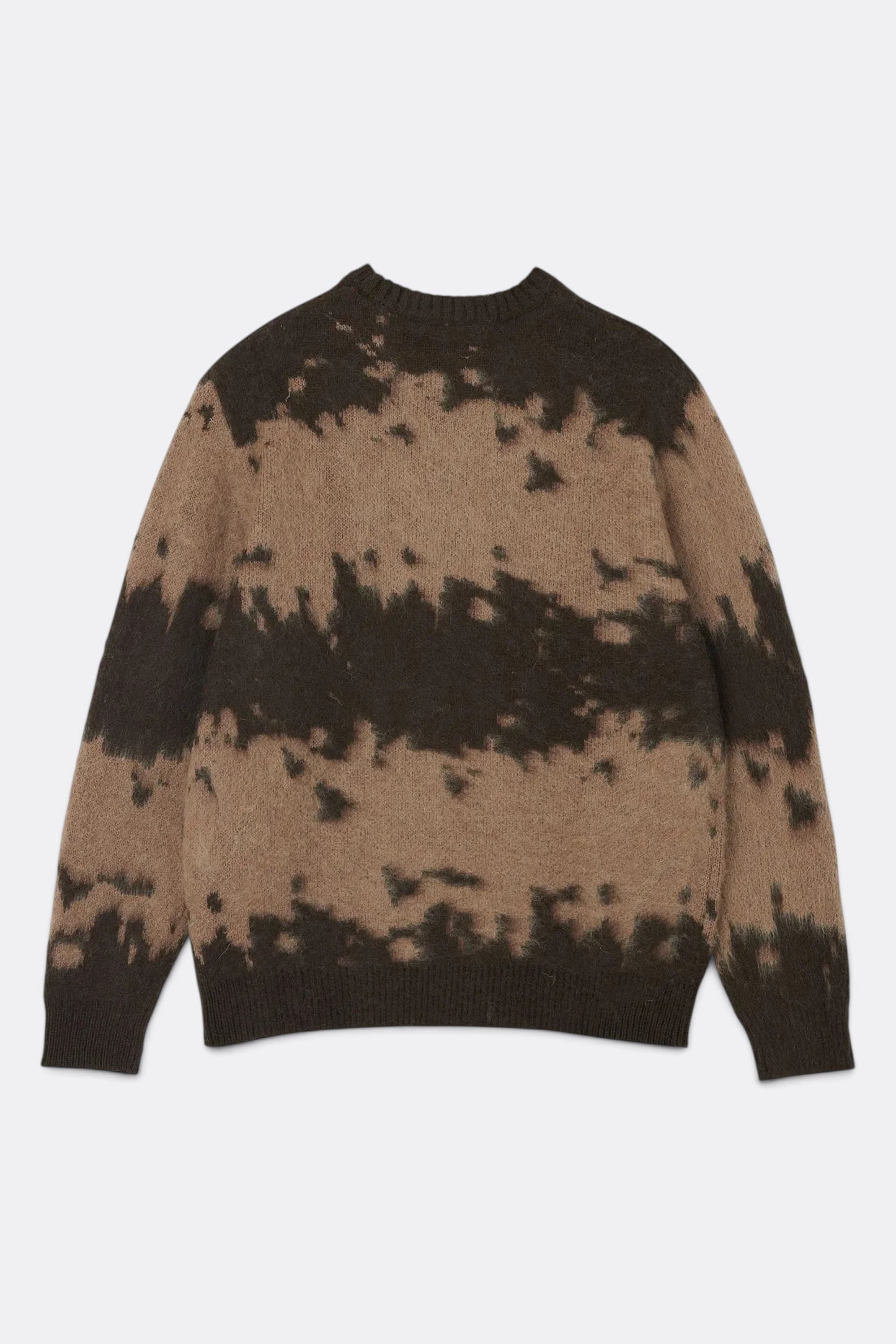 GRAMICCI Mohair Splatter Sweater Taupe | Pull Mohair Outdoor | Edgar Bdx