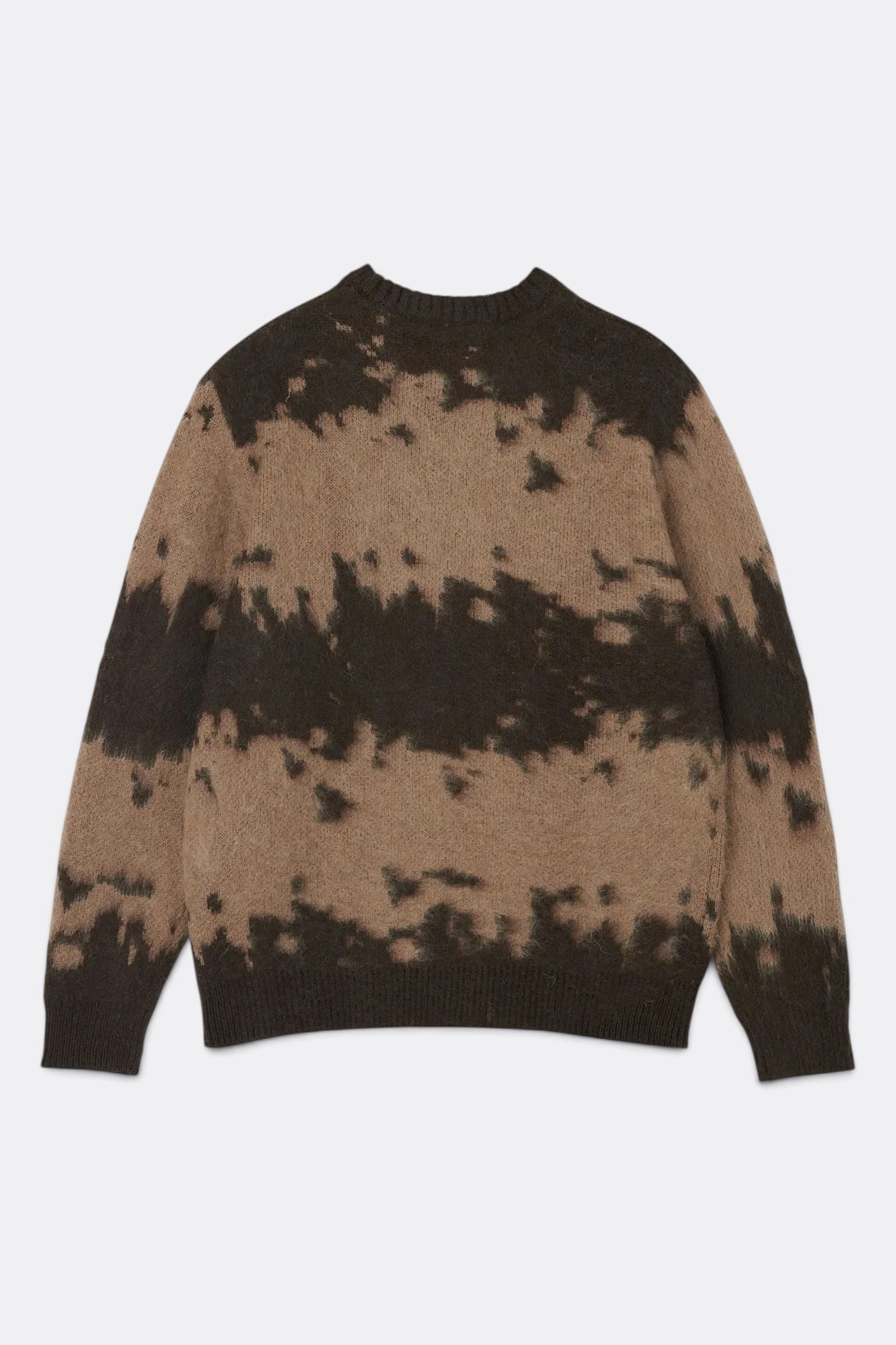 GRAMICCI Mohair Splatter Sweater Taupe | Pull Mohair Outdoor | Edgar Bdx