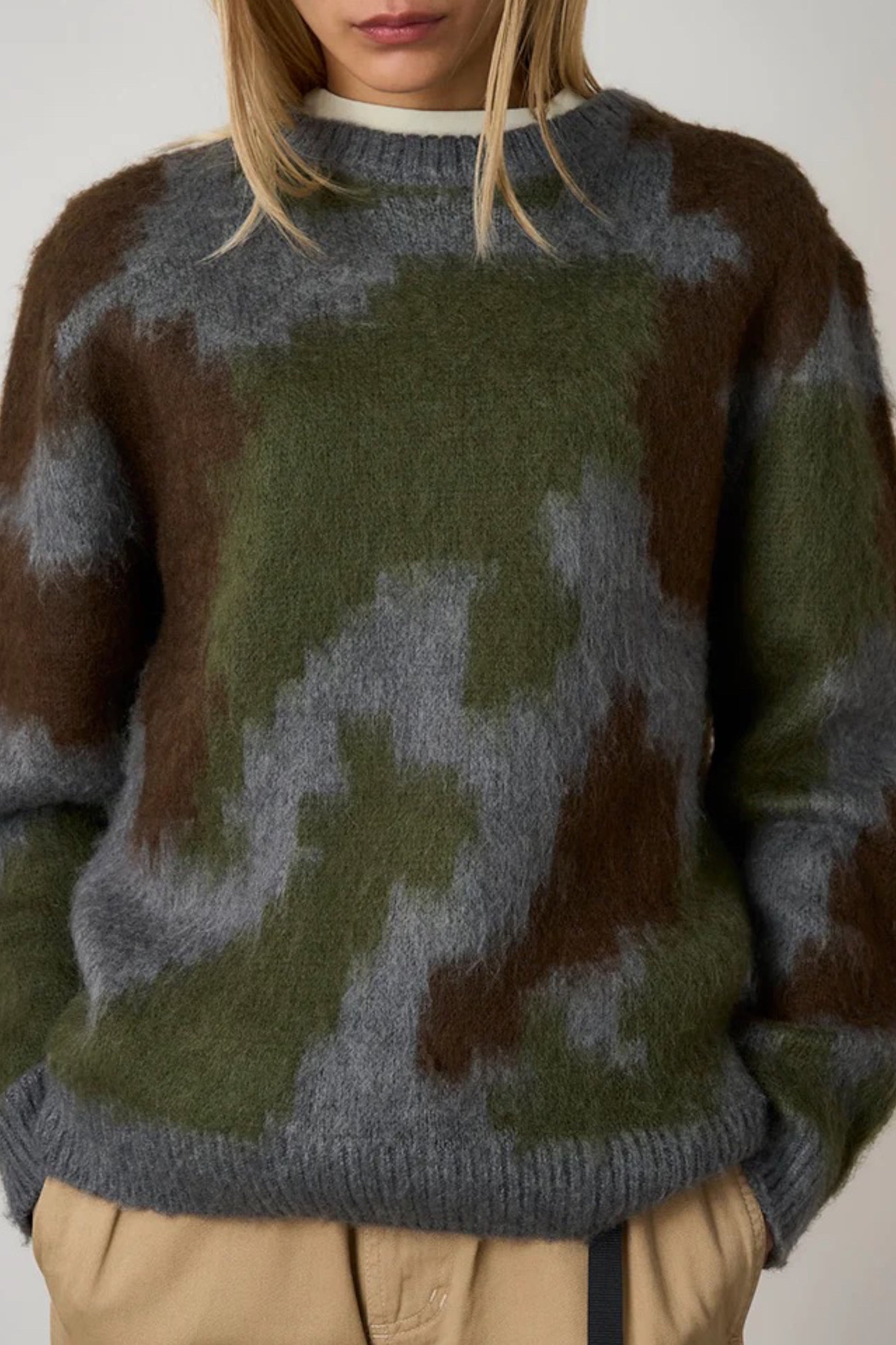Gramicci - Mohair Sweater (Jungle Digi Camo)