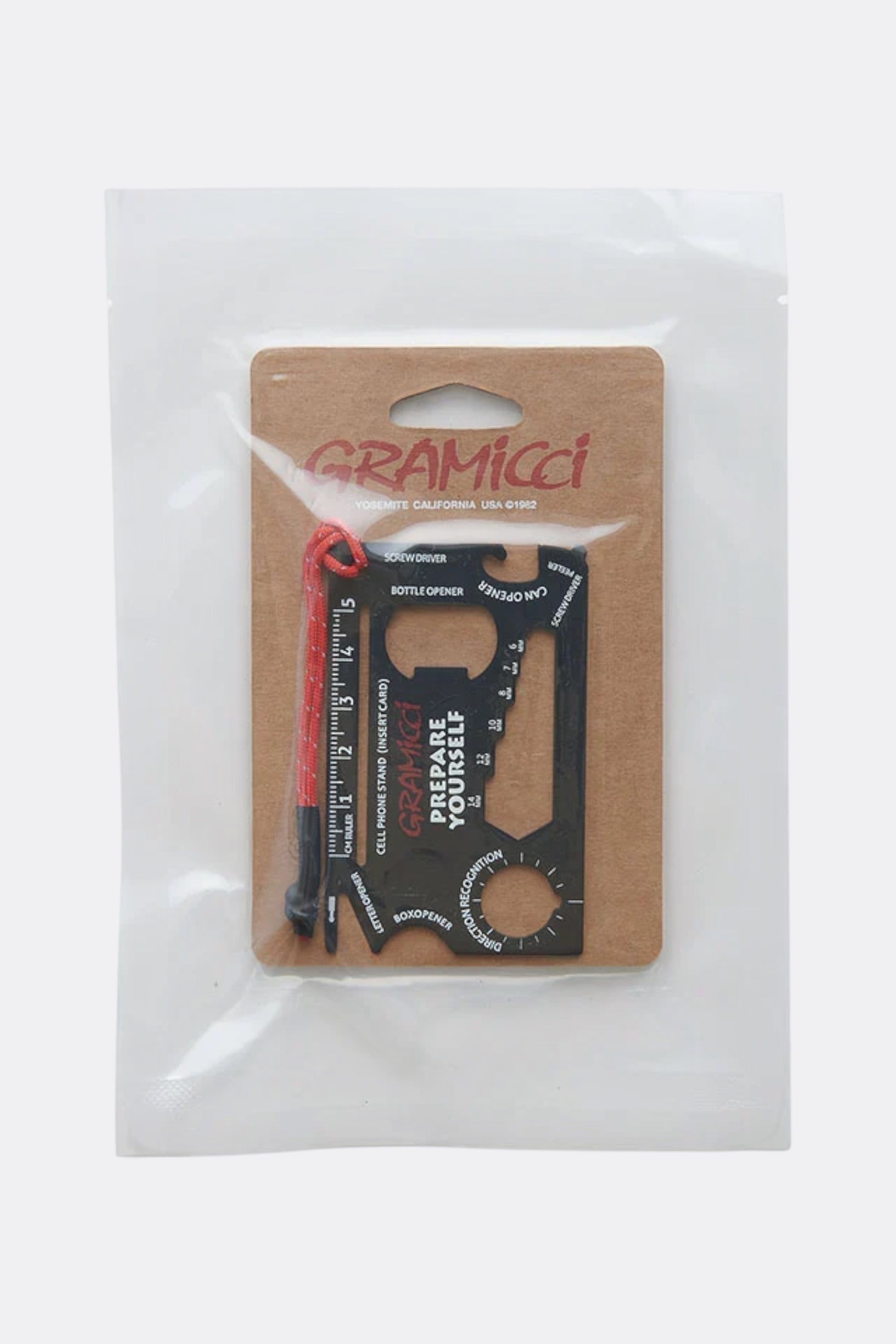 GRAMICCI Multi-Tool Card | Outil Multifonction Acier Outdoor | Edgar Bdx