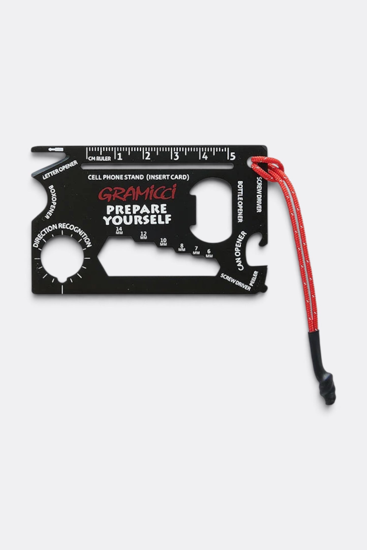 GRAMICCI Multi-Tool Card | Outil Multifonction Acier Outdoor | Edgar Bdx