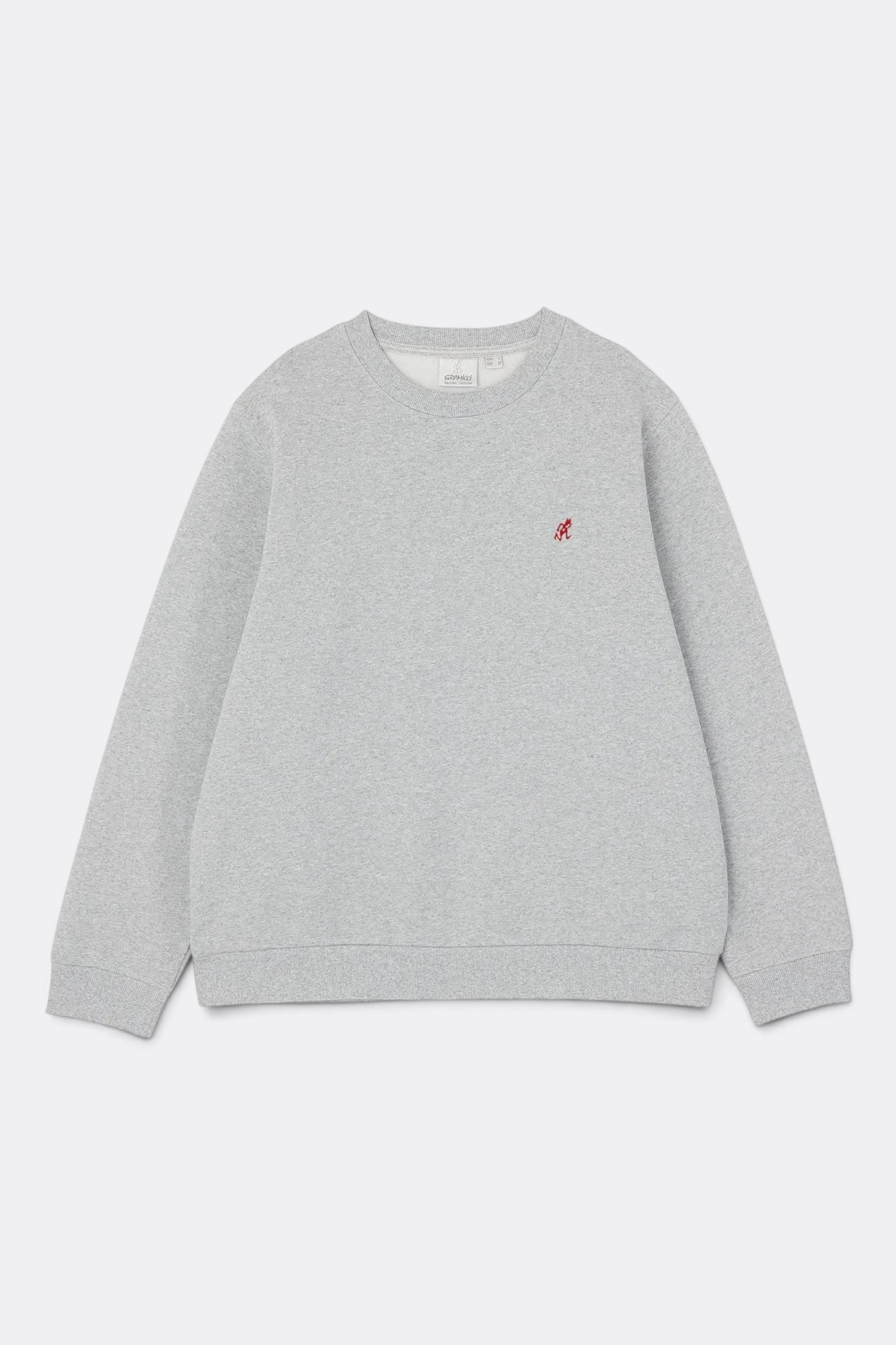 GRAMICCI One Point Crew Sweatshirt Grey Heather | Sweatshirt Coton Polyester Outdoor | Edgar Bdx