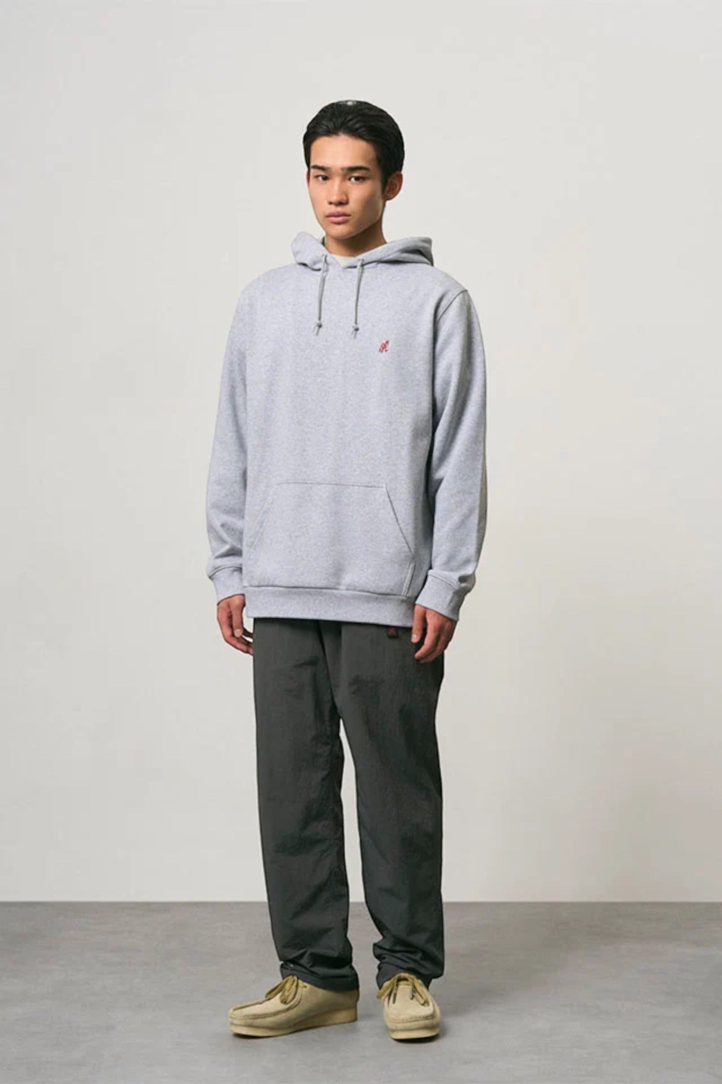 GRAMICCI One Point Hooded Sweatshirt Grey Heather | Sweatshirt Coton Polyester Outdoor | Edgar Bdx