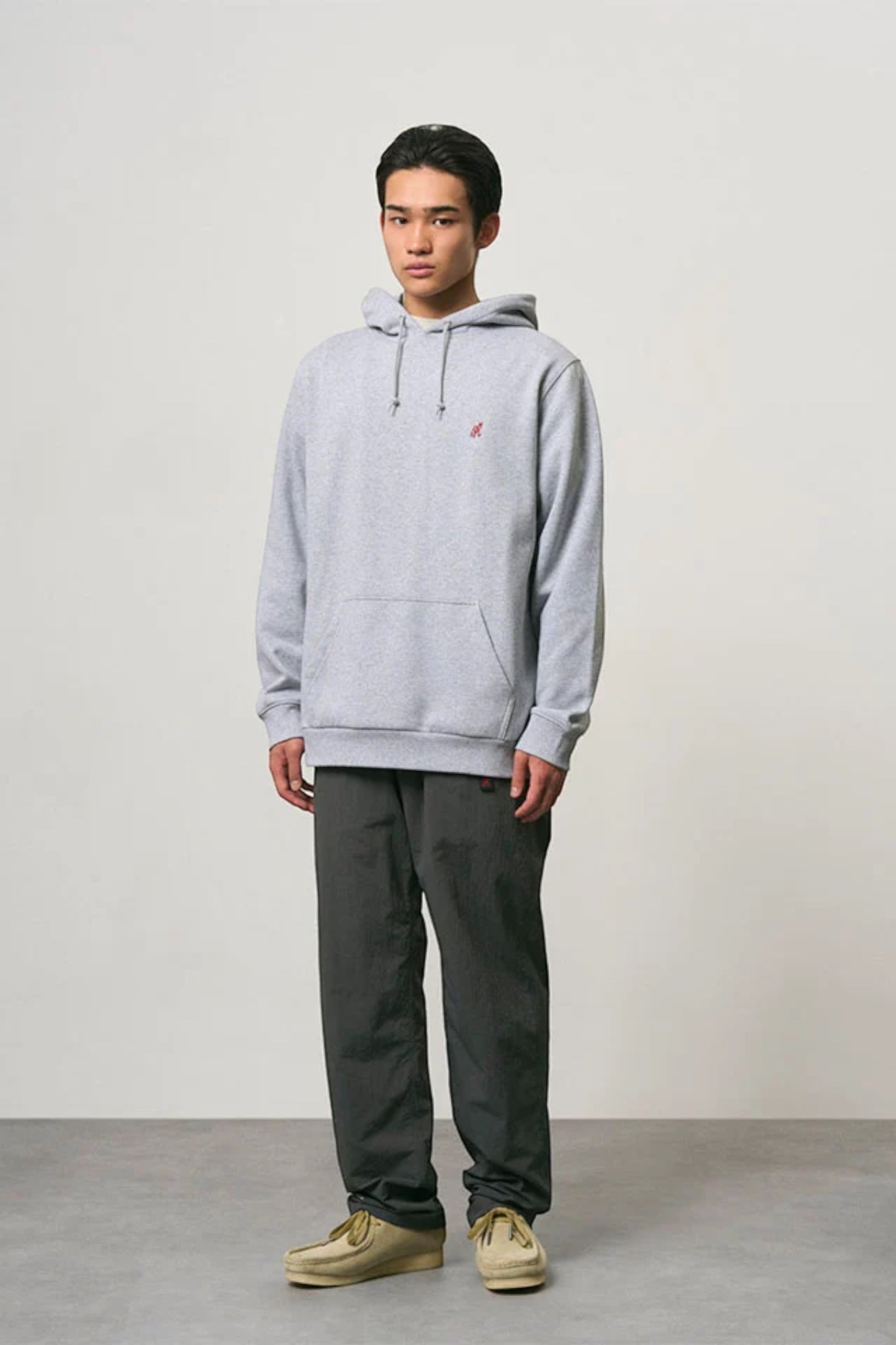 GRAMICCI One Point Hooded Sweatshirt Grey Heather | Sweatshirt Coton Polyester Outdoor | Edgar Bdx