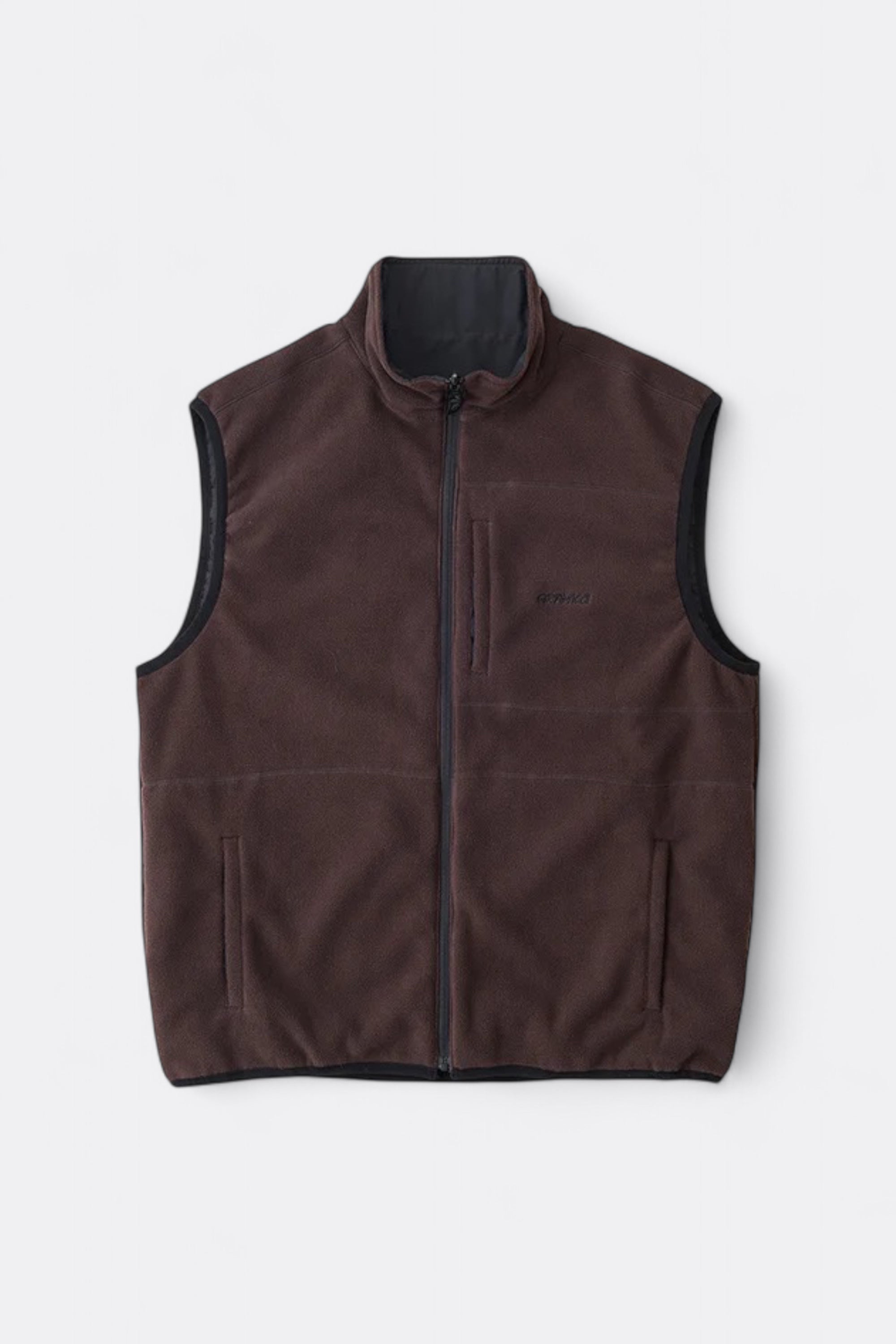 トップス GRAMICCI THERMAL FLEECE REVERSIBLE VEST Gramicci Thermal Fleece Reversible Vest Heather Grey – A-Priori