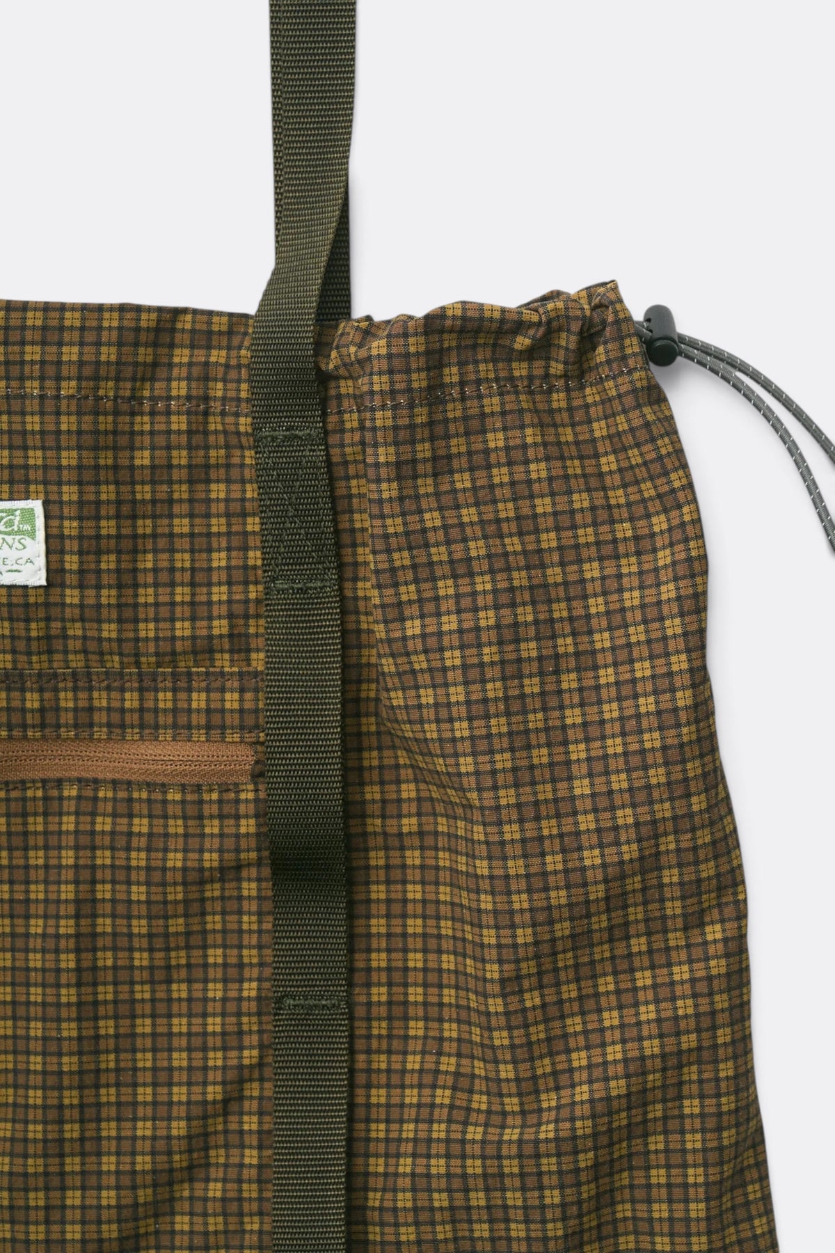 GRAMICCI Utility Tote Bag Brown Check | Coton Nylon | Edgar Bdx