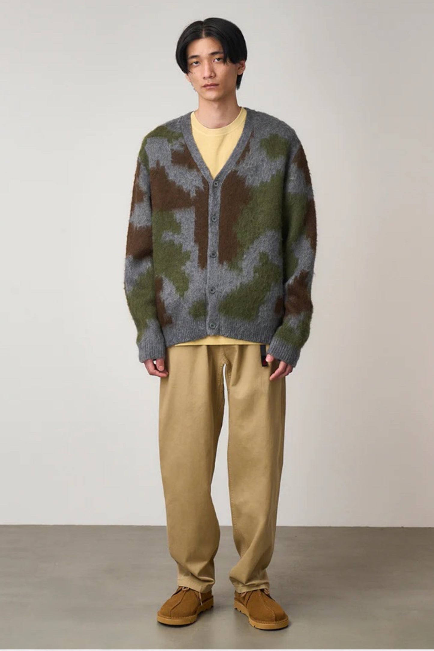 Gramicci - Mohair Cardigan (Jungle Digi Camo)