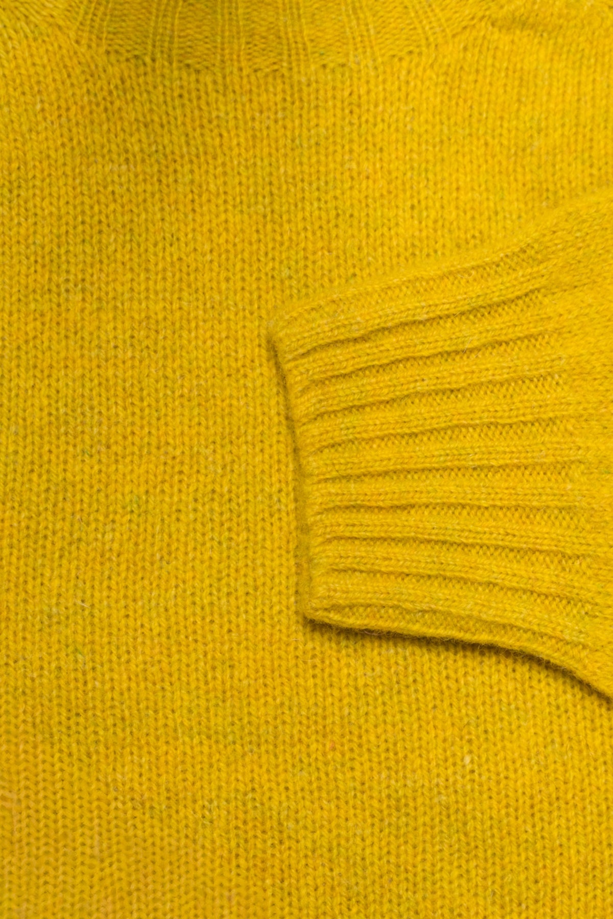 HARLEY OF SCOTLAND Pull Shetland Col Rond Citrine | Edgar Bdx