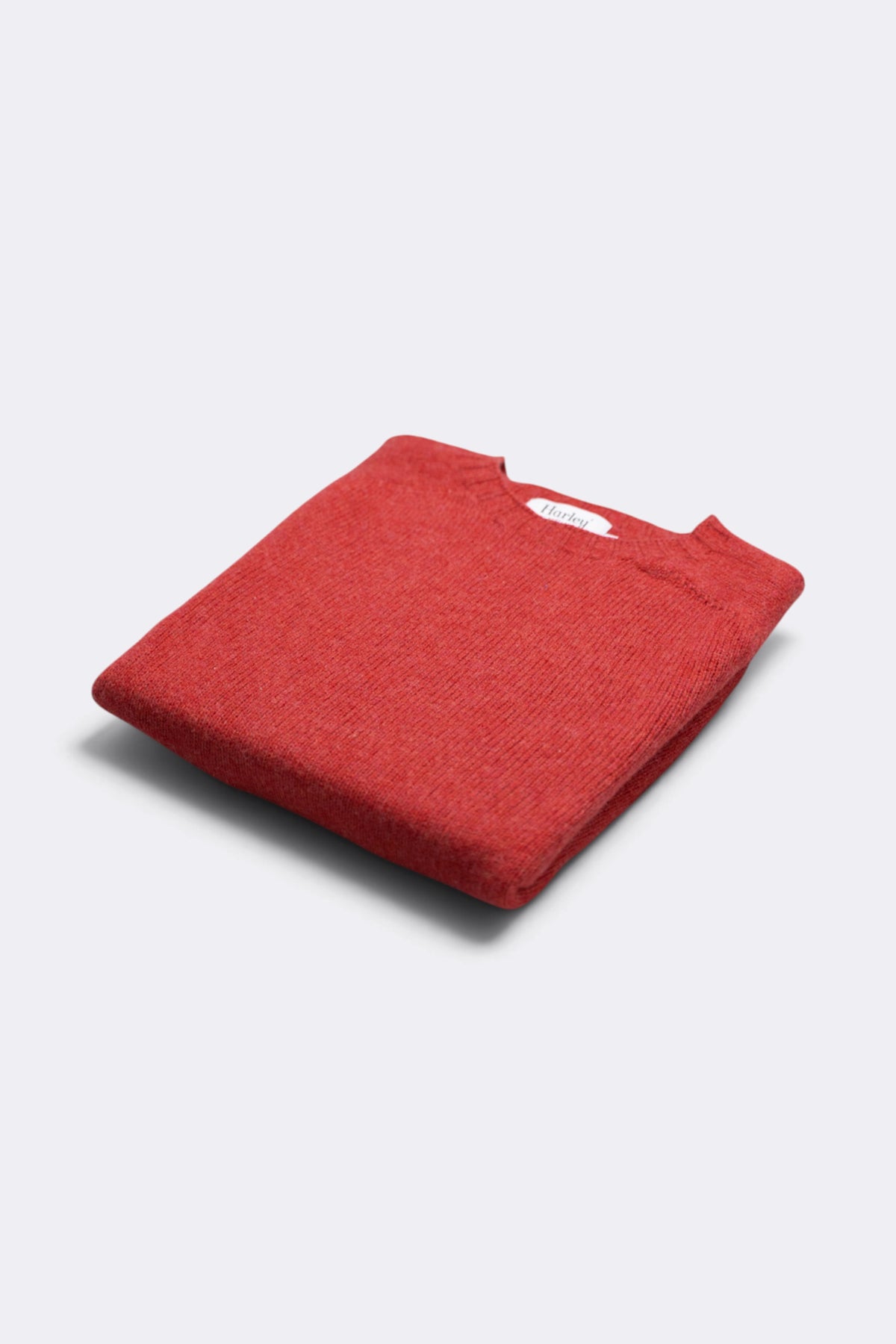 HARLEY OF SCOTLAND Pull Shetland Col Rond Damask | Edgar Bdx