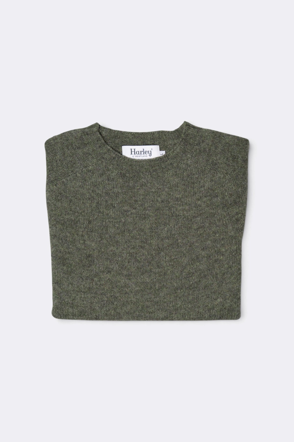 HARLEY OF SCOTLAND Pull Shetland Col Rond Fossil | Edgar Bdx