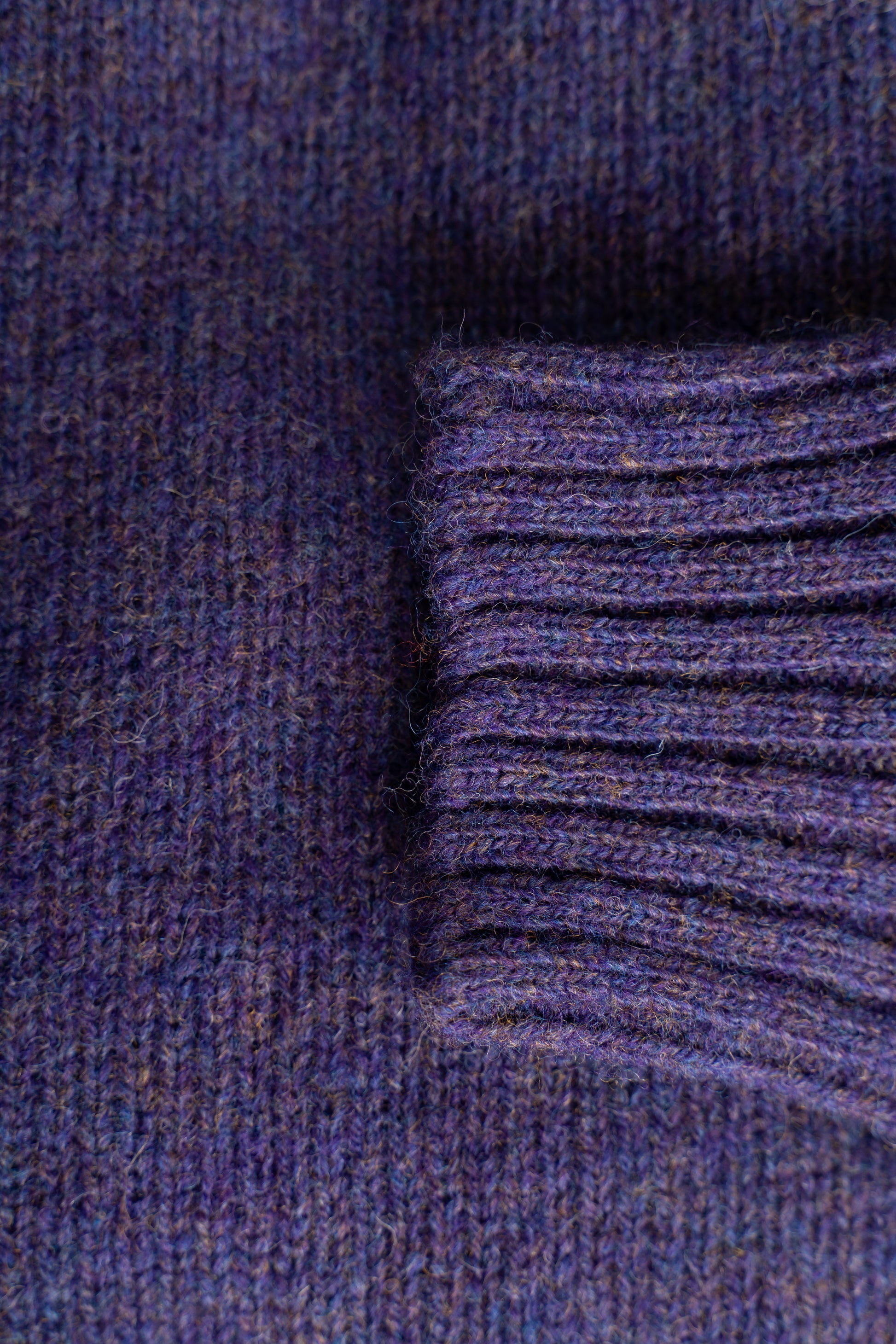 Harley Of Scotland - Pull Shetland Col Rond (Iris)