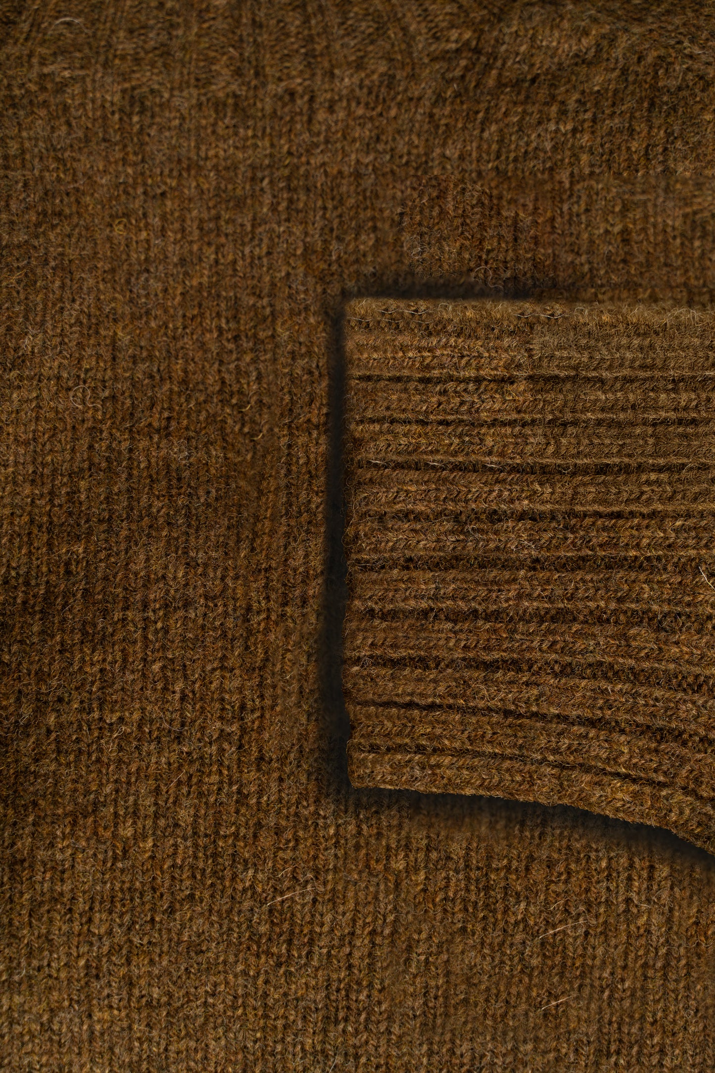 Harley Of Scotland - Pull Shetland Col Rond (Lichen)