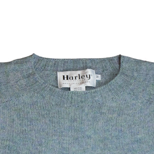 Harley Of Scotland - Pull Shetland Col Rond (Sea Pearl)