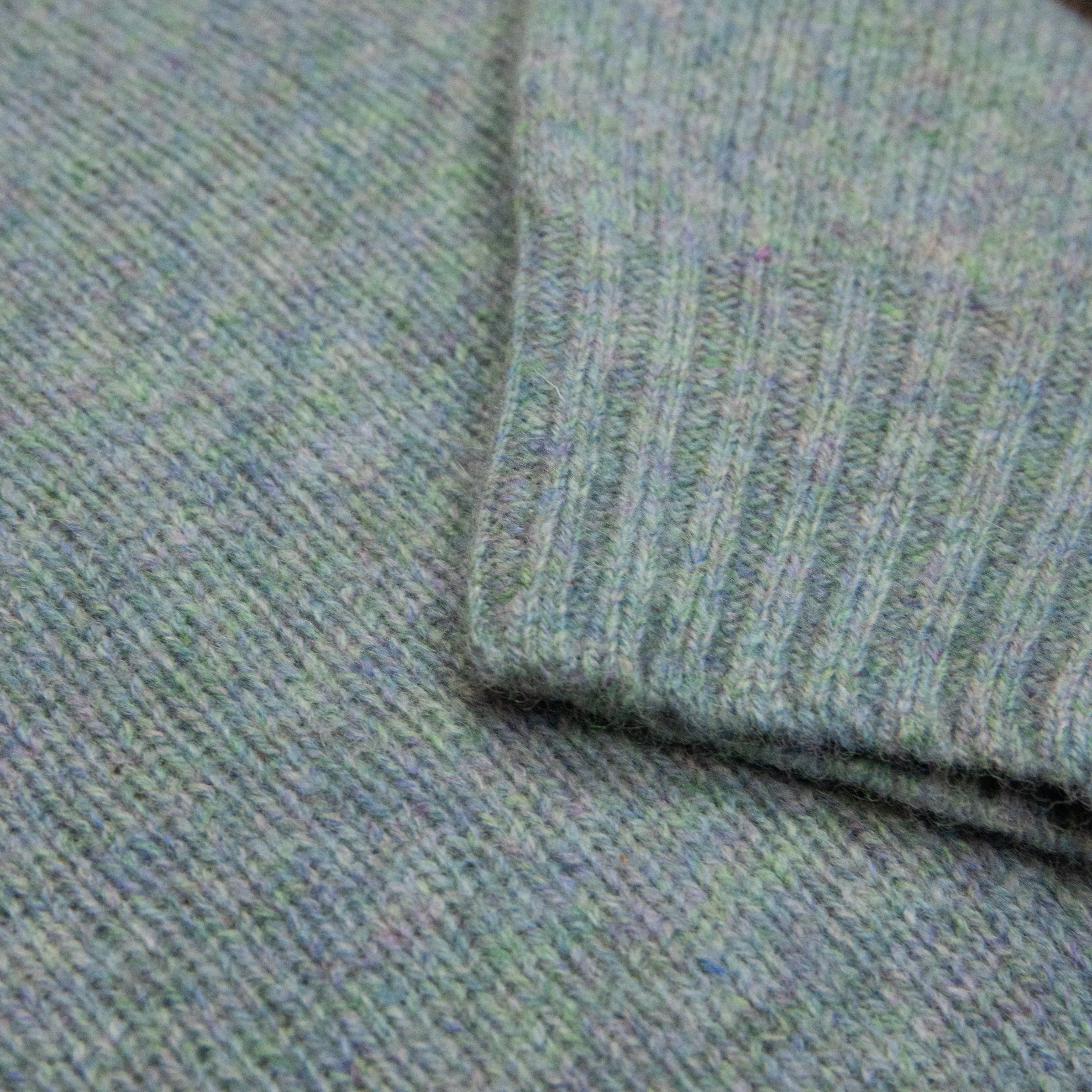 Harley Of Scotland - Pull Shetland Col Rond (Sea Pearl)