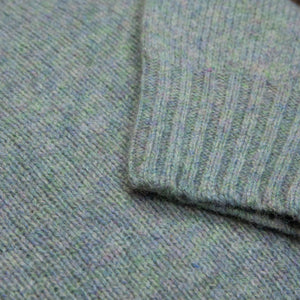 Harley Of Scotland - Pull Shetland Col Rond (Sea Pearl)