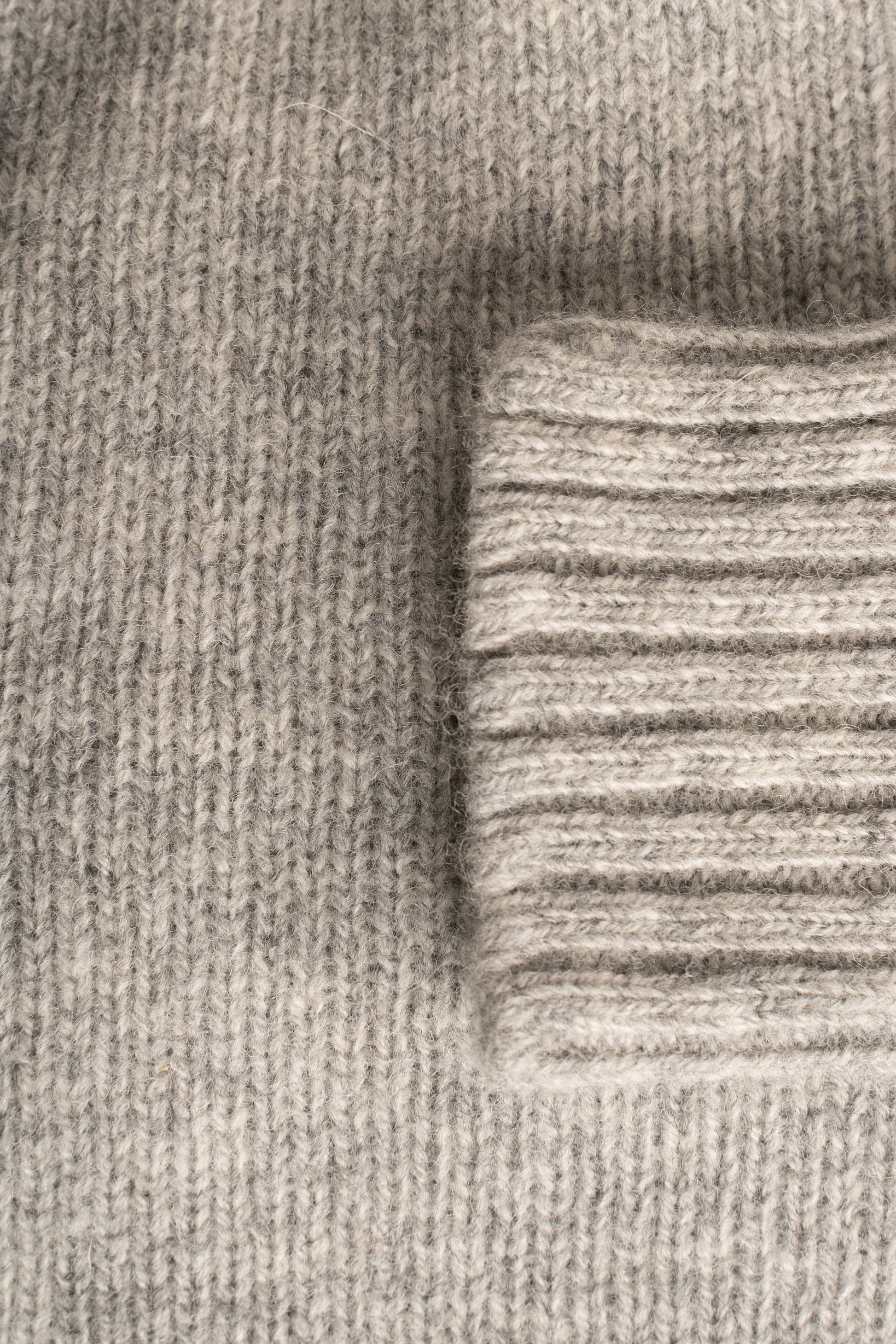 Harley of Scotland Pull Shetland Col Rond Silver | Pull Laine Écosse | Edgar Bdx