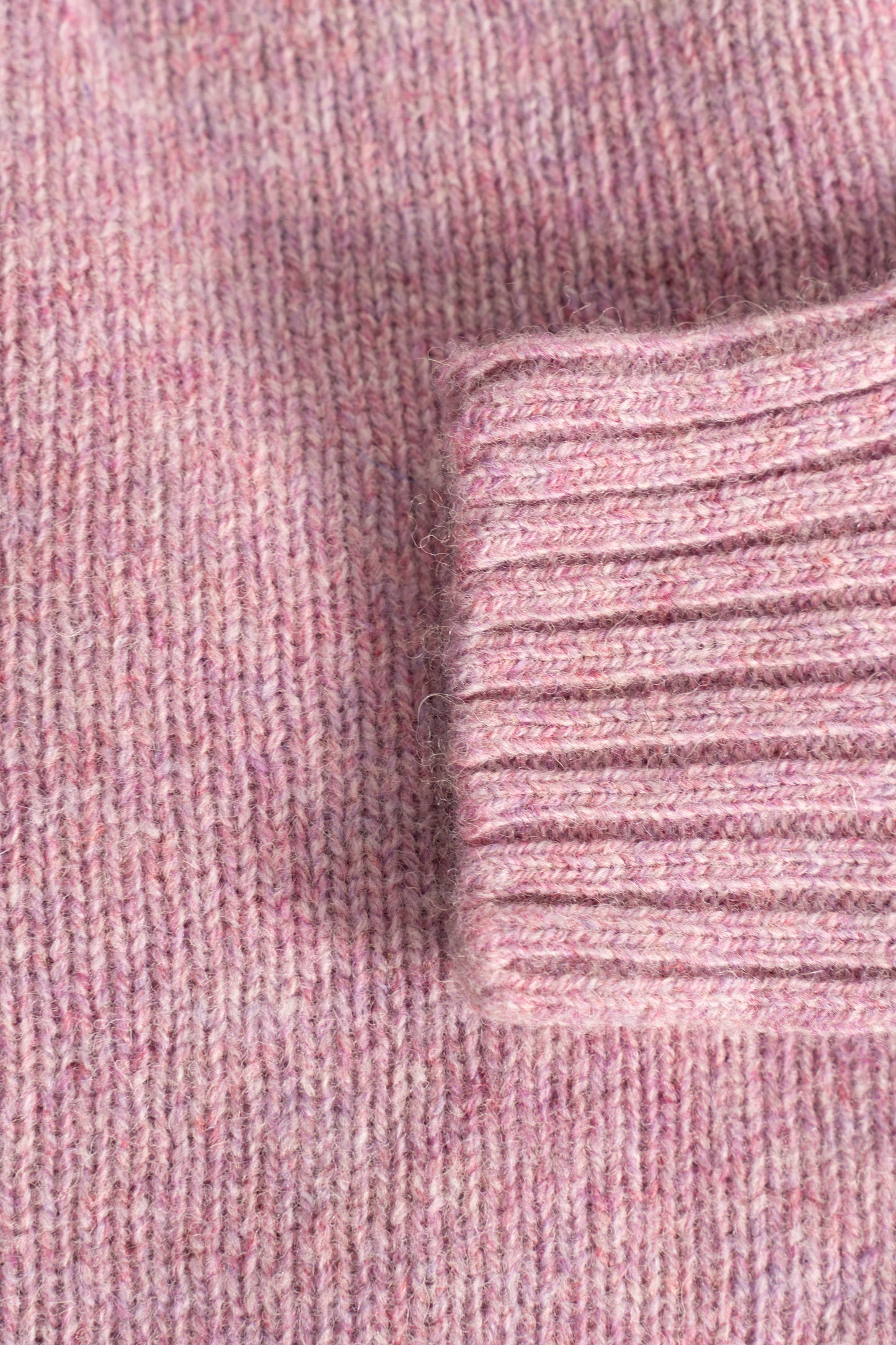 Harley Of Scotland - Pull Shetland Col Rond (Sweetpea)