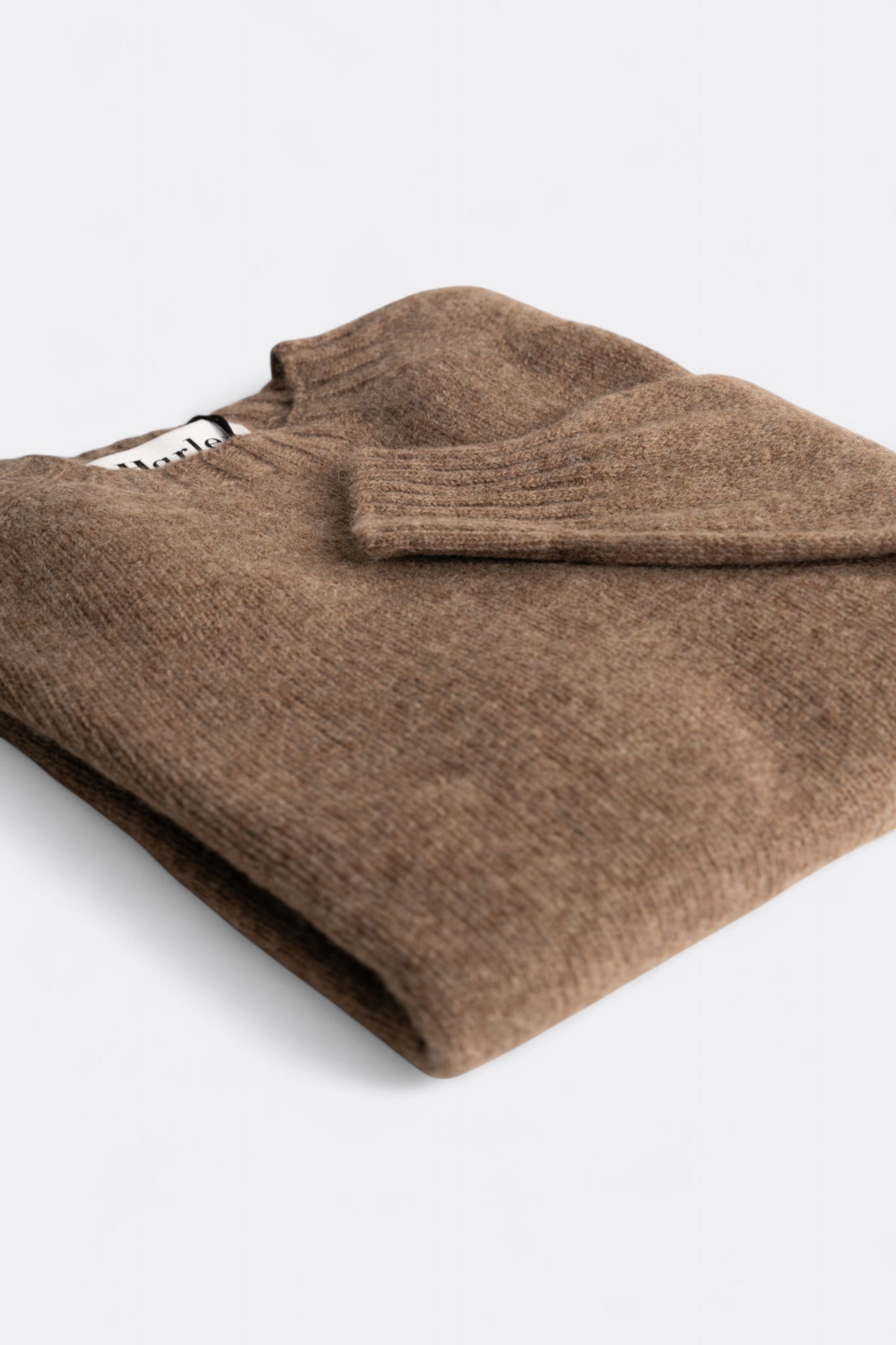 Harley Of Scotland - Pull Shetland Col Rond (Tundra)