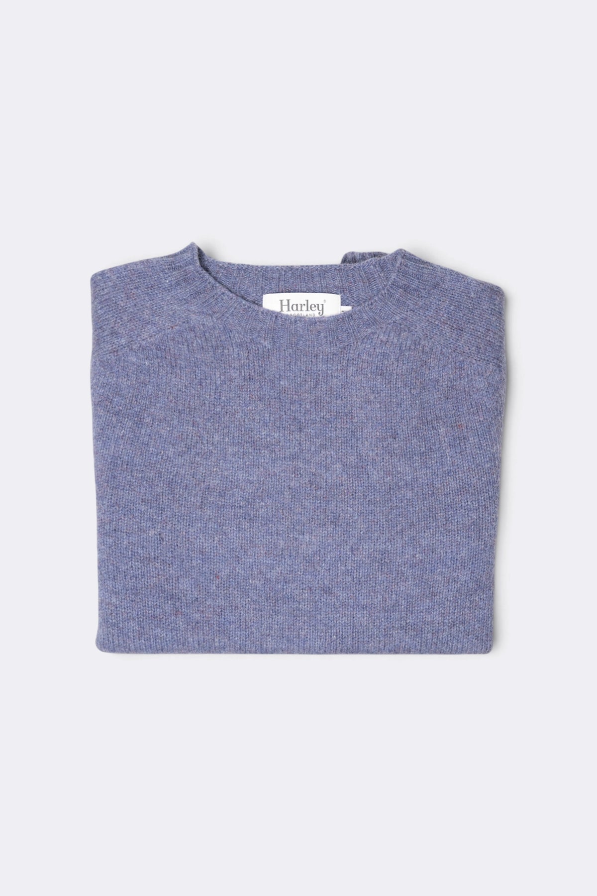 HARLEY OF SCOTLAND Pull Shetland Col Rond Wisteria | Edgar Bdx