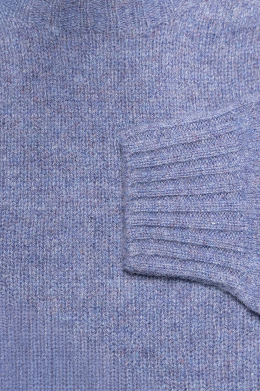 HARLEY OF SCOTLAND Pull Shetland Col Rond Wisteria | Edgar Bdx
