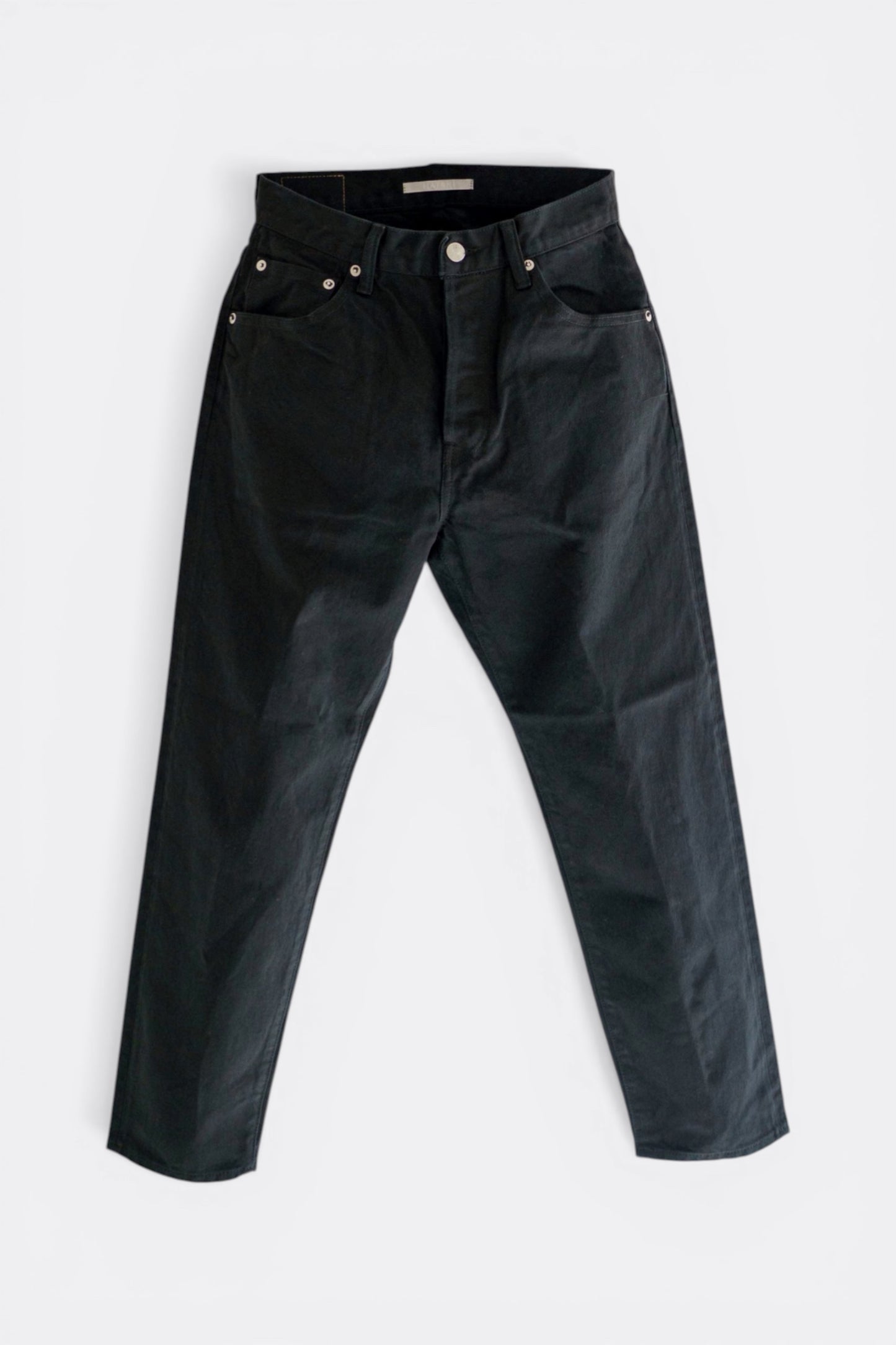 Hatski Loose Tapered Denim HTK-22001 Black | Jean Noir Coton Washi Japon | Edgar Bdx