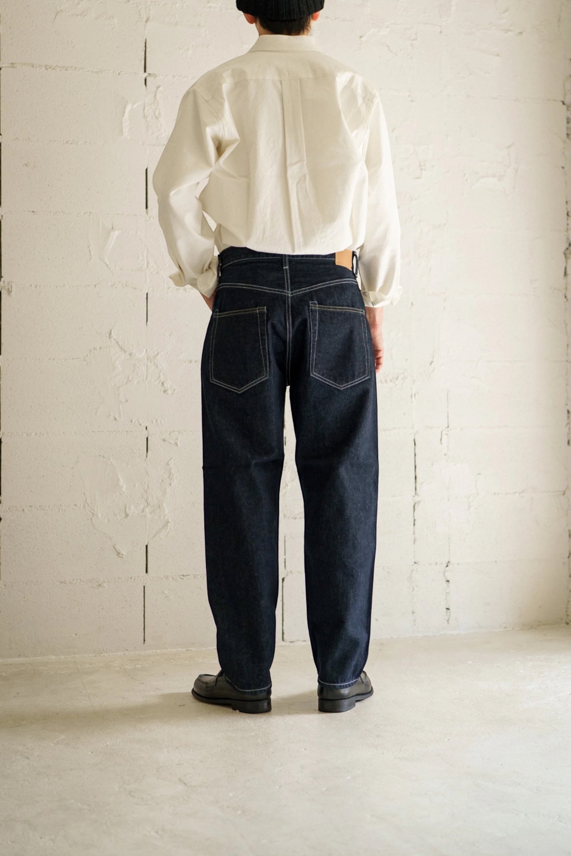 Hatski Loose Tapered Denim HTK-22001 One Wash Contrast | Jean Japon | Edgar Bdx