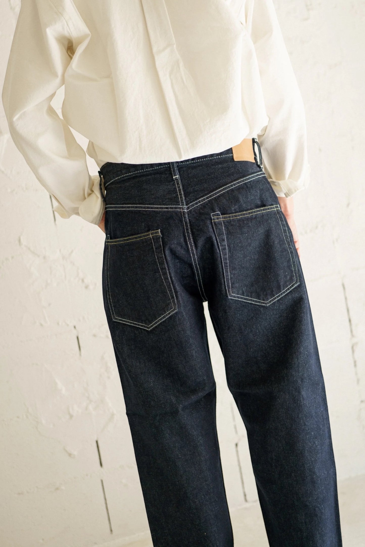 Hatski Loose Tapered Denim HTK-22001 One Wash Contrast | Jean Japon | Edgar Bdx