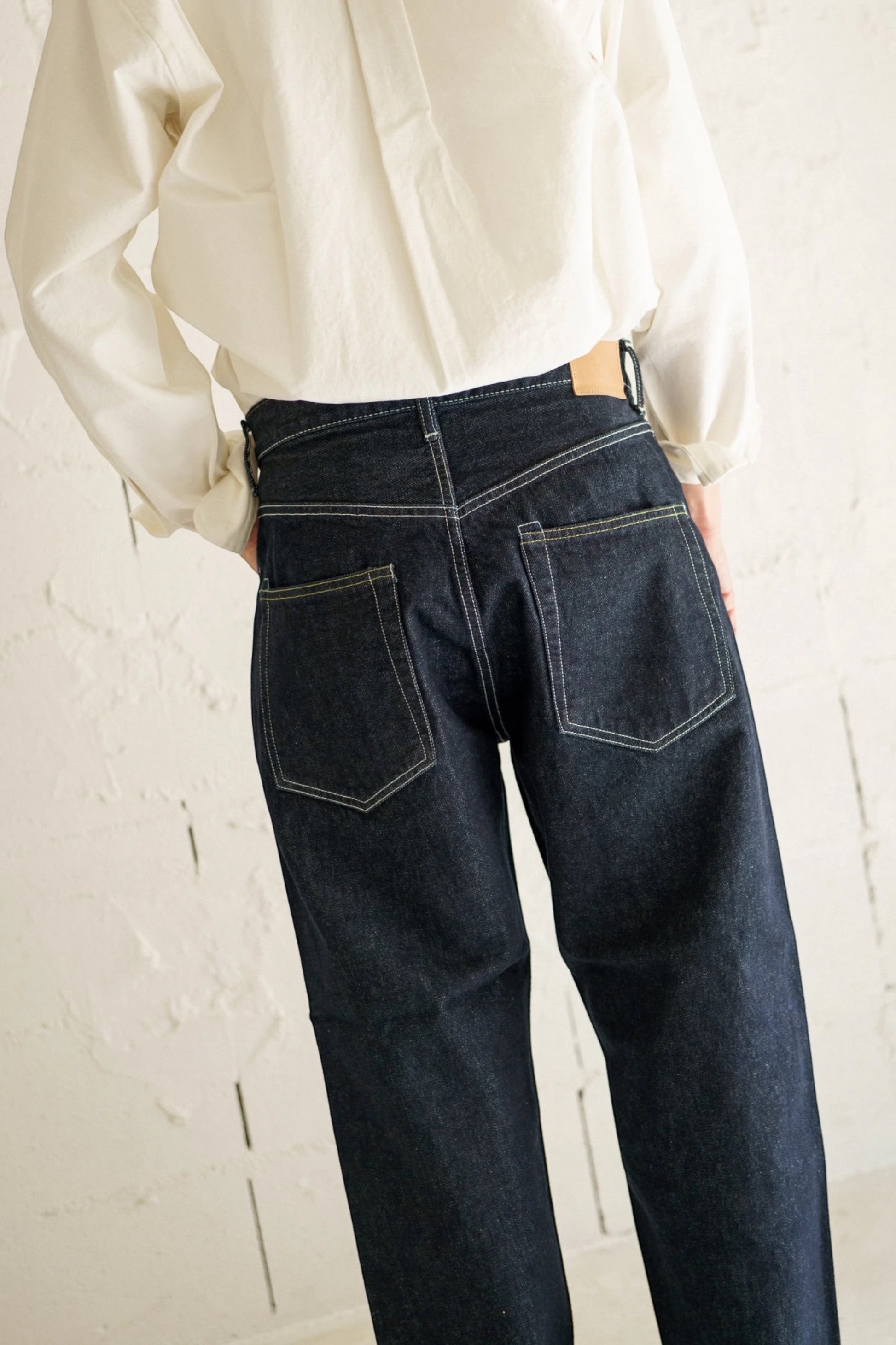 Hatski Loose Tapered Denim HTK-22001 One Wash Contrast | Jean Japon | Edgar Bdx