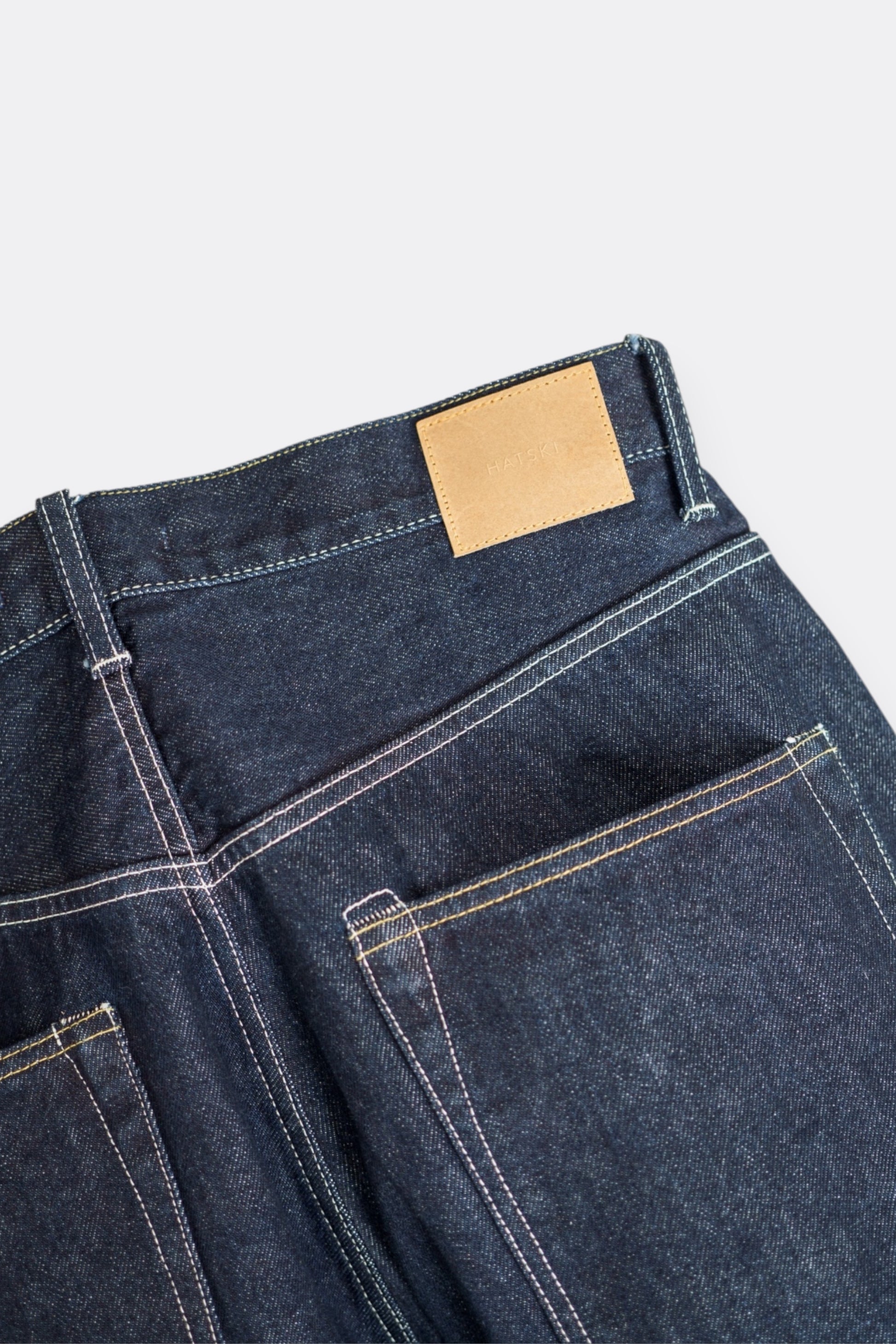 Hatski Loose Tapered Denim HTK-22001 One Wash Contrast | Jean Japon | Edgar Bdx