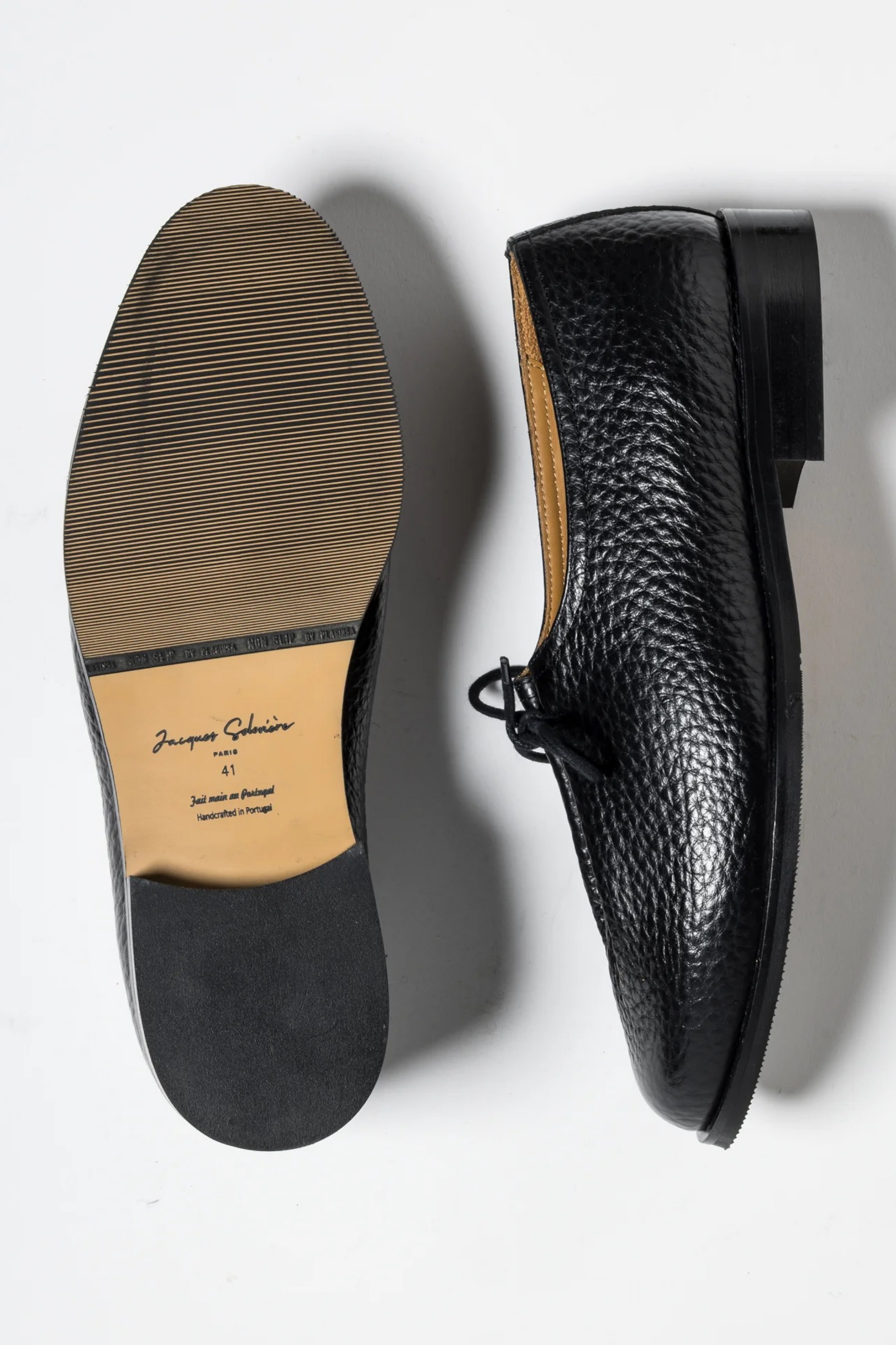 JACQUES SOLOVIÈRE PARIS Matt Kilt New Black | Derby Cuir Jumbo Construction Blake | Edgar Bdx