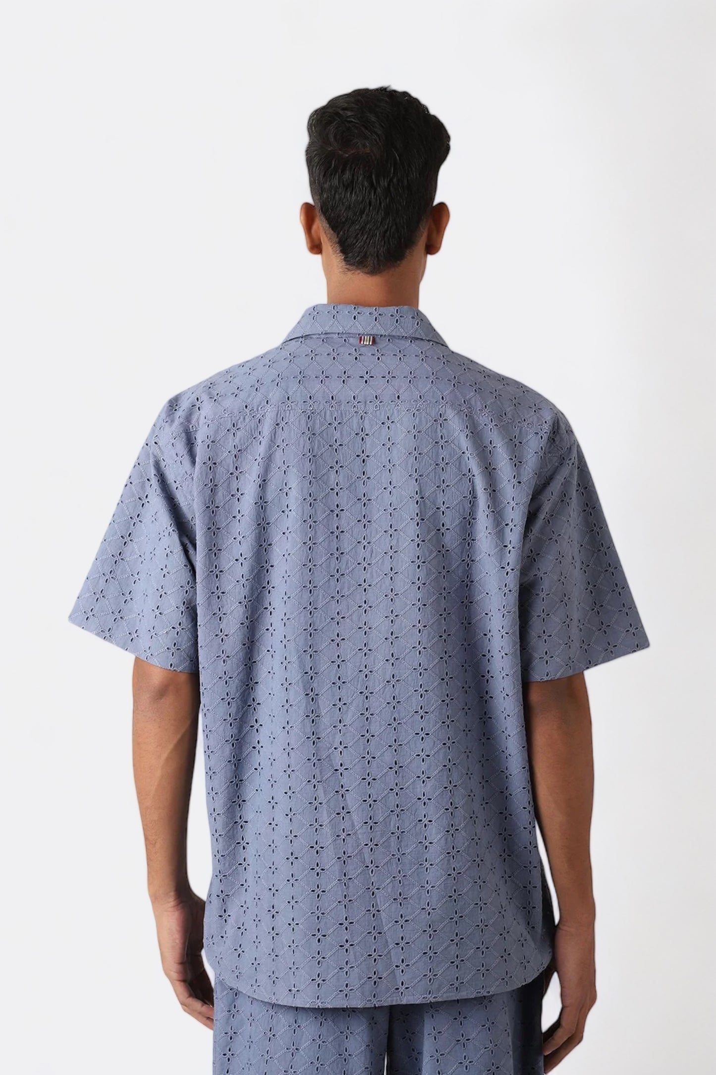Kardo - Ronen SS Shirt (Schiffli 02 Blue)